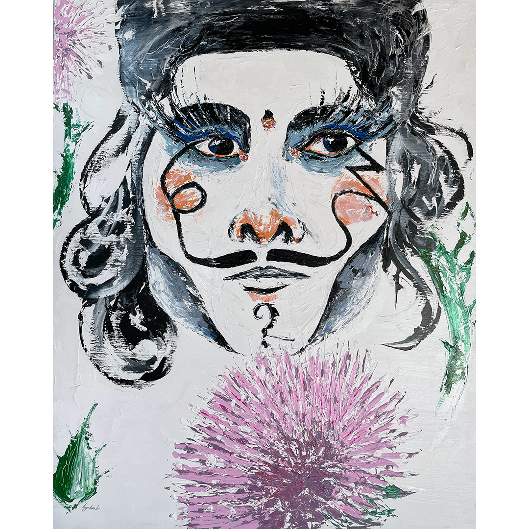 Randy Roy (he/him - Drag). The Thistle. Etymology: "þistel" (Middle English) "Thistilaz" (Proto-Germanic). Meanings: Austerity. Independence. Misanthropy. Nobility. Sternness.