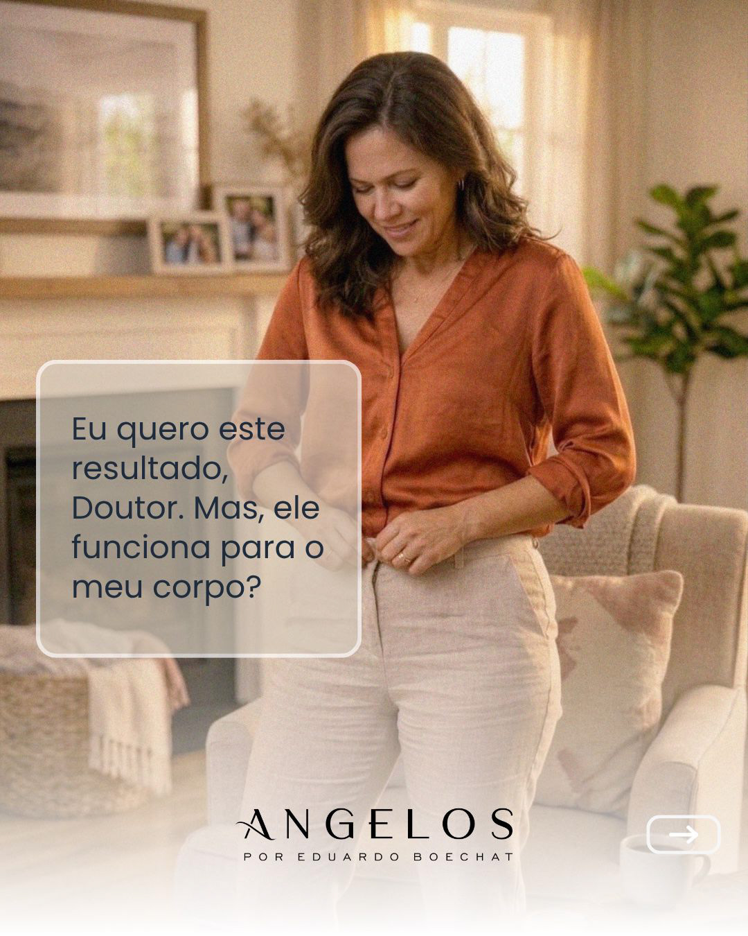 Capa carrossel informativo para Clínica Angelos (@clinicaangelos): D.A e Copywriter