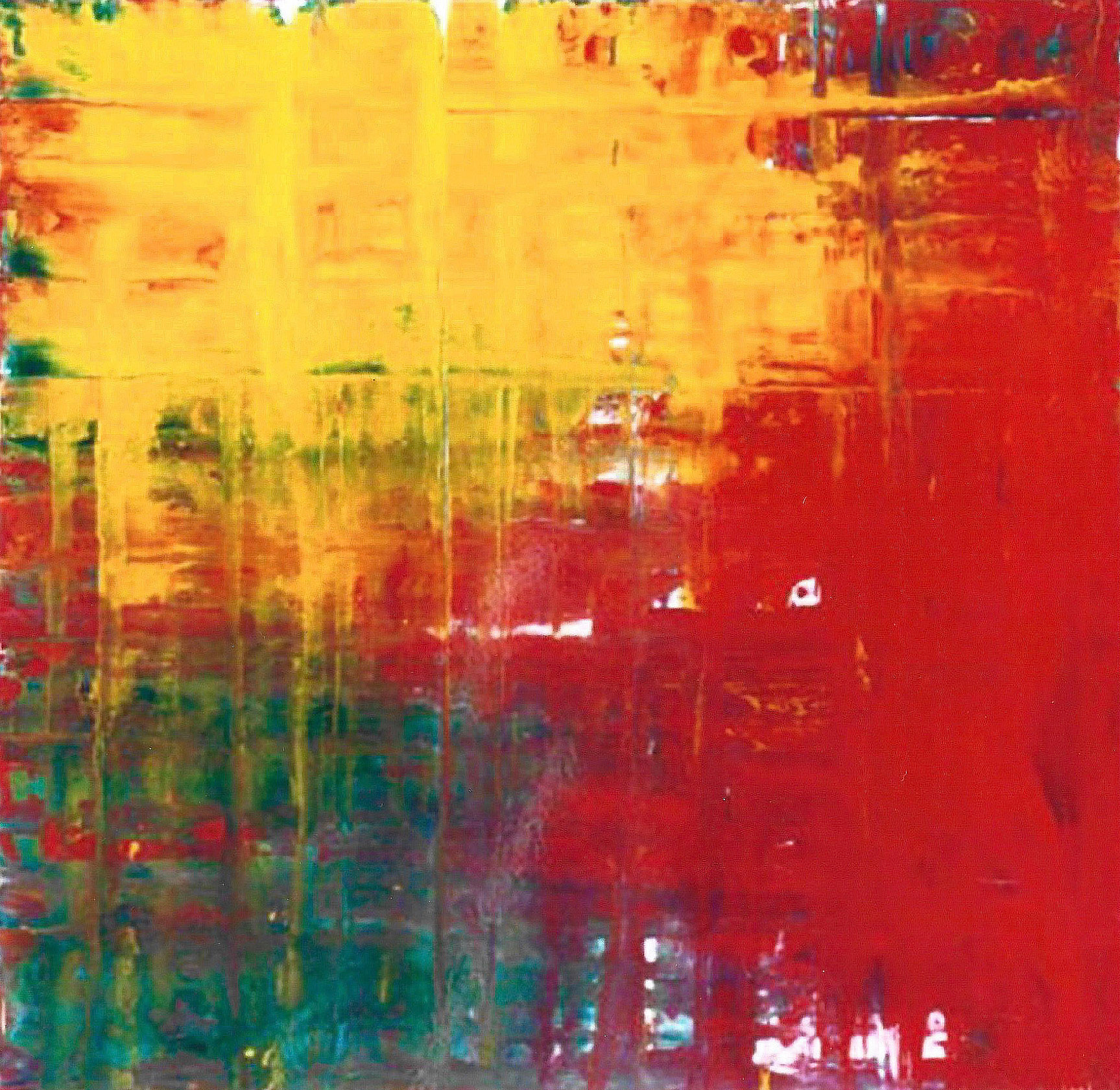 Absract Laque/Bois 2000 100 X 100 cm