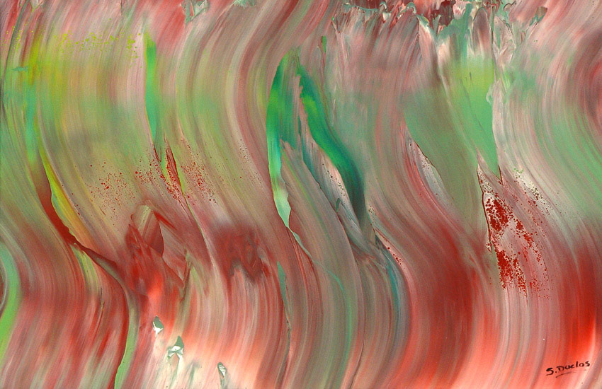 Les Iris Acrylique/Châssis Entoilé 2007 100 X 65 cm