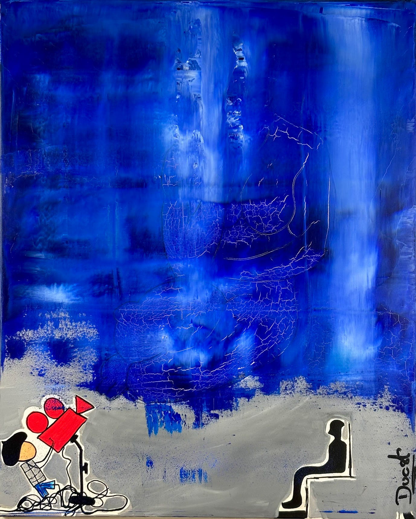 The Project Huile et Acrylique:Châssis Entoilé 2025 100 x 90 cm