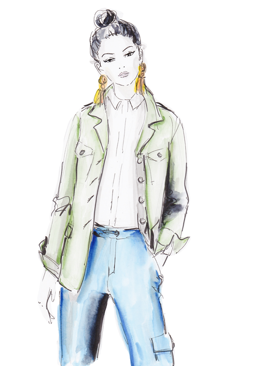 Warm-Up Illustration // Riani Fashion Booklet