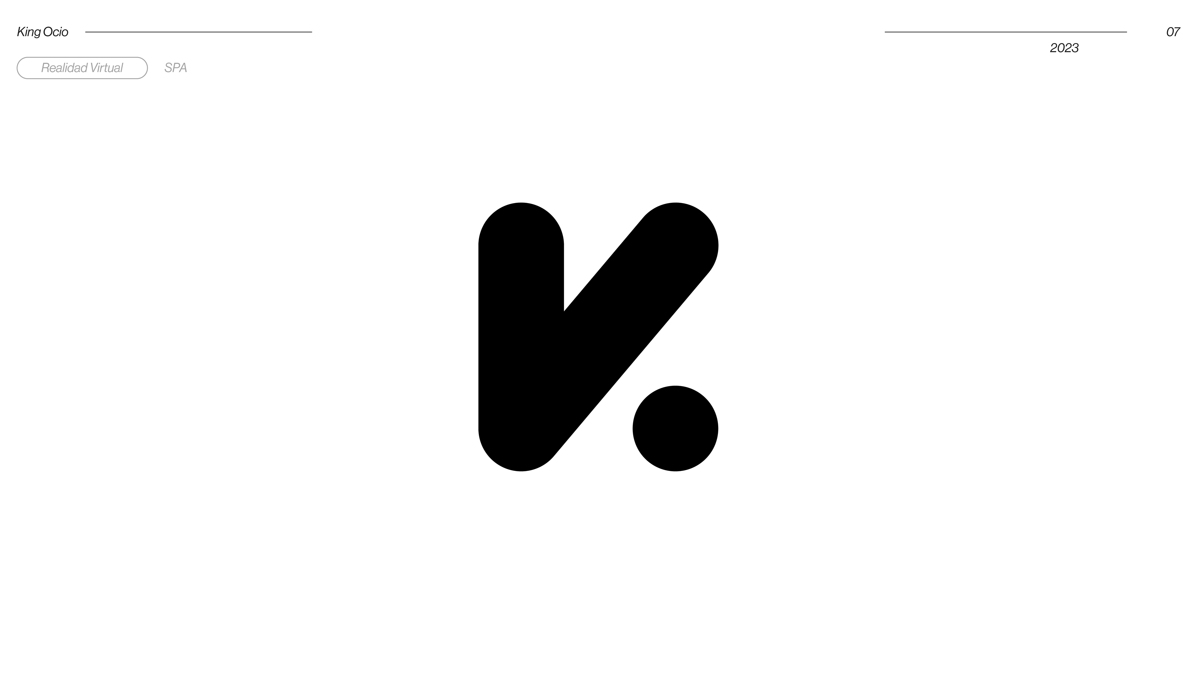 King Ocio KV lettFormaz Turbo Compresor logo, geometric M-shape with arrows symbol, brand identity by Samu Diaz Spain 2023King Ocio KV lettermark logo, bold rounded shapes letterform, brand identity by Samu Diaz Spain 2023ermark logo, bold rounded shapes letterform, brand identity by Samu Diaz Spain 2023