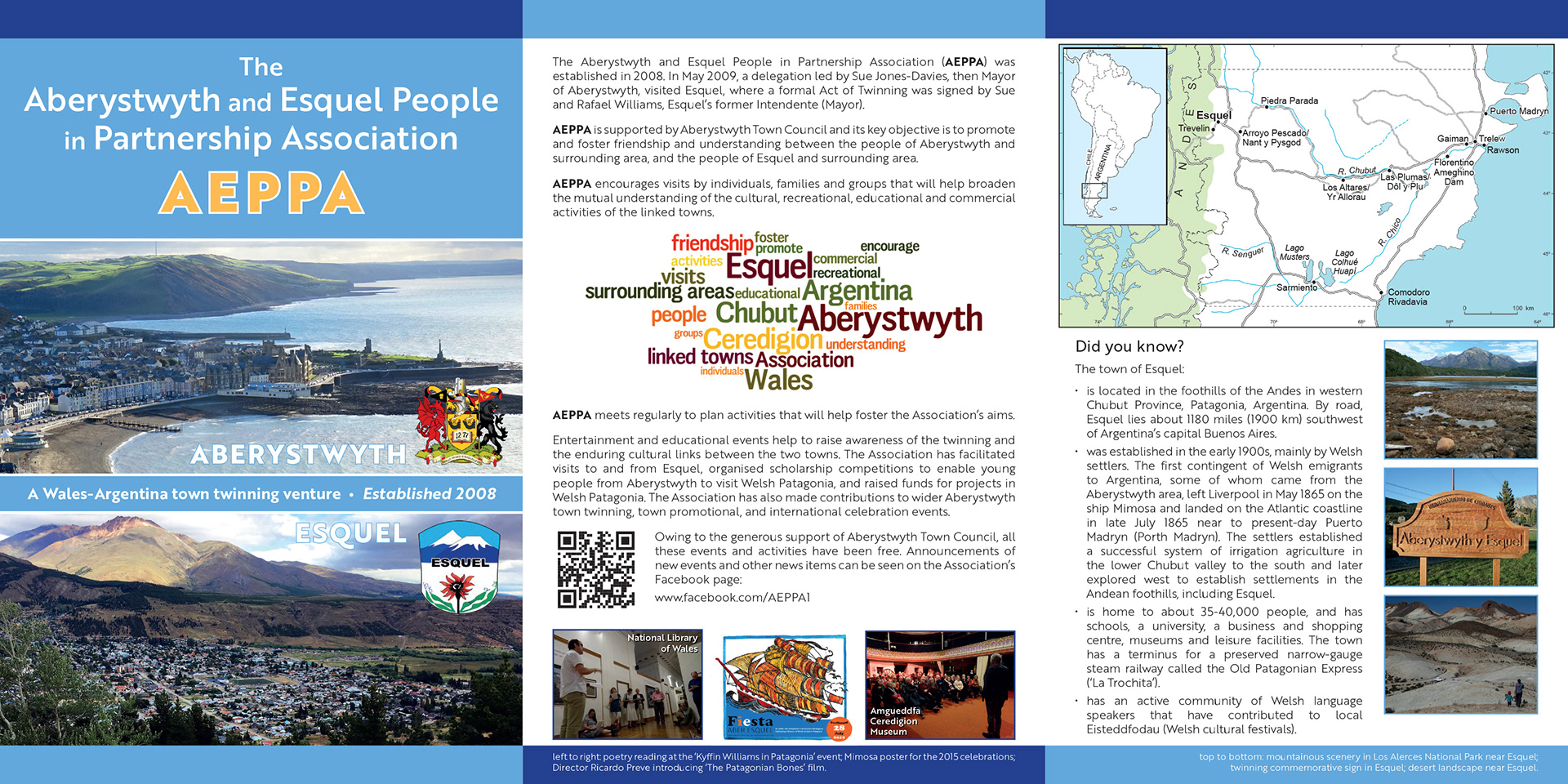 Bilingual leaflet for local organisation