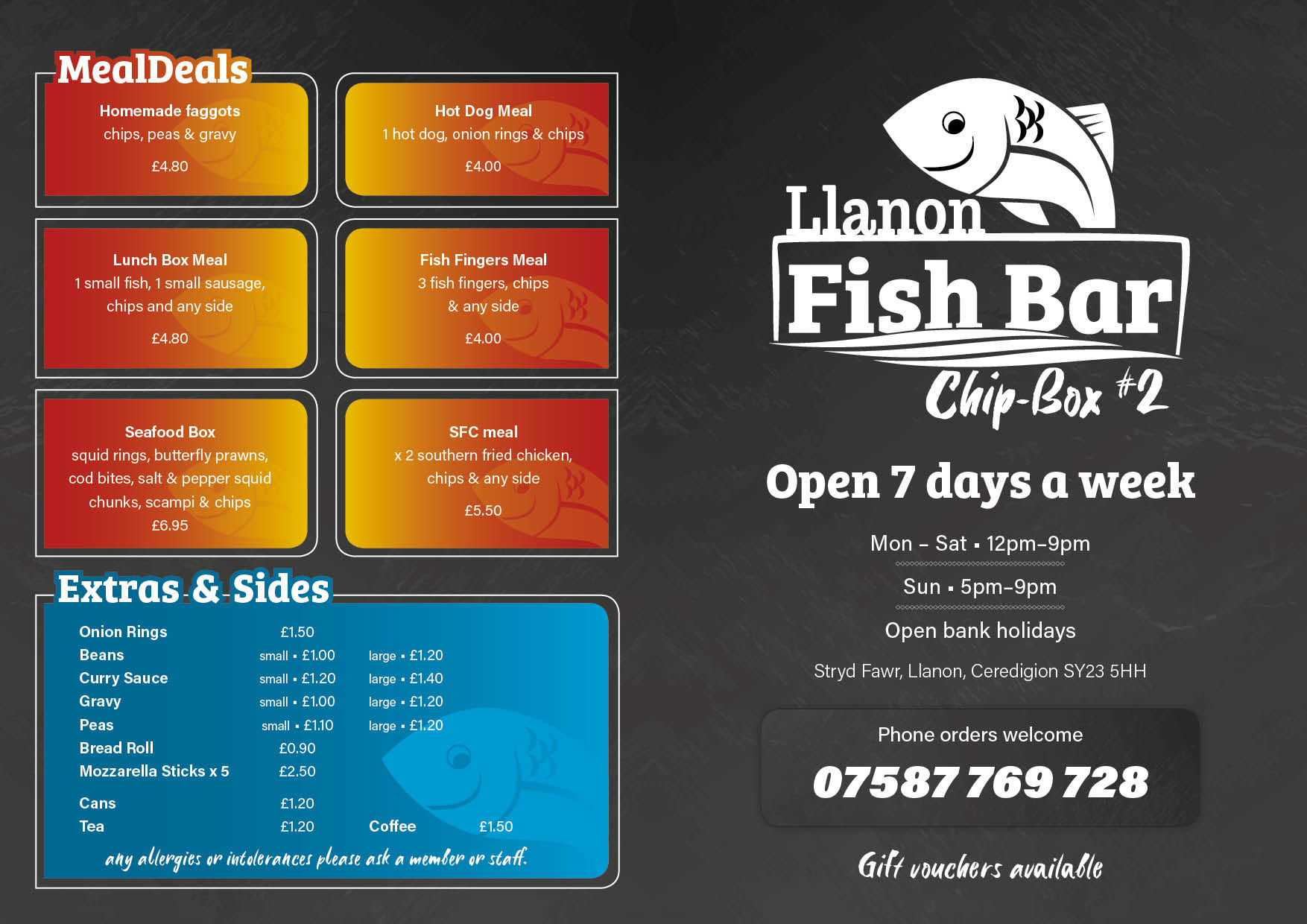 A4 page folded to a 4 page A5 leaflet