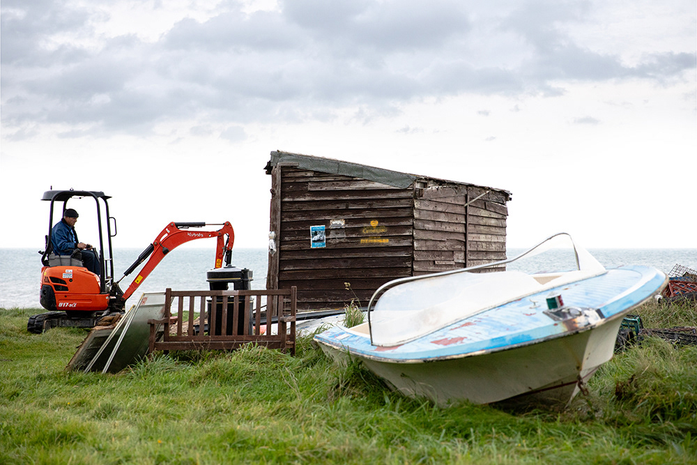Demolition of the Llansantffraed Shelter, Gareth Edwin©2020