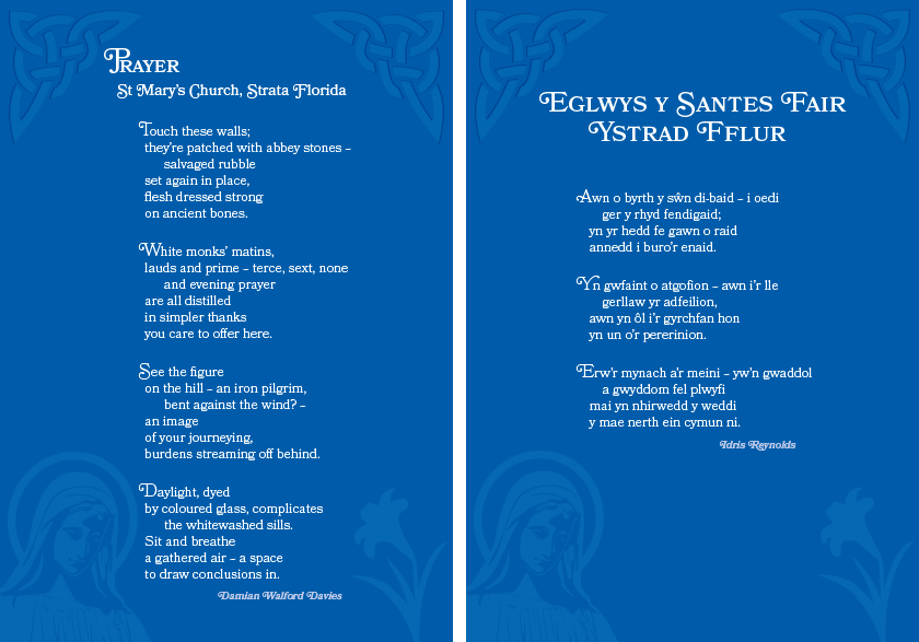 Strata Florida prayer card