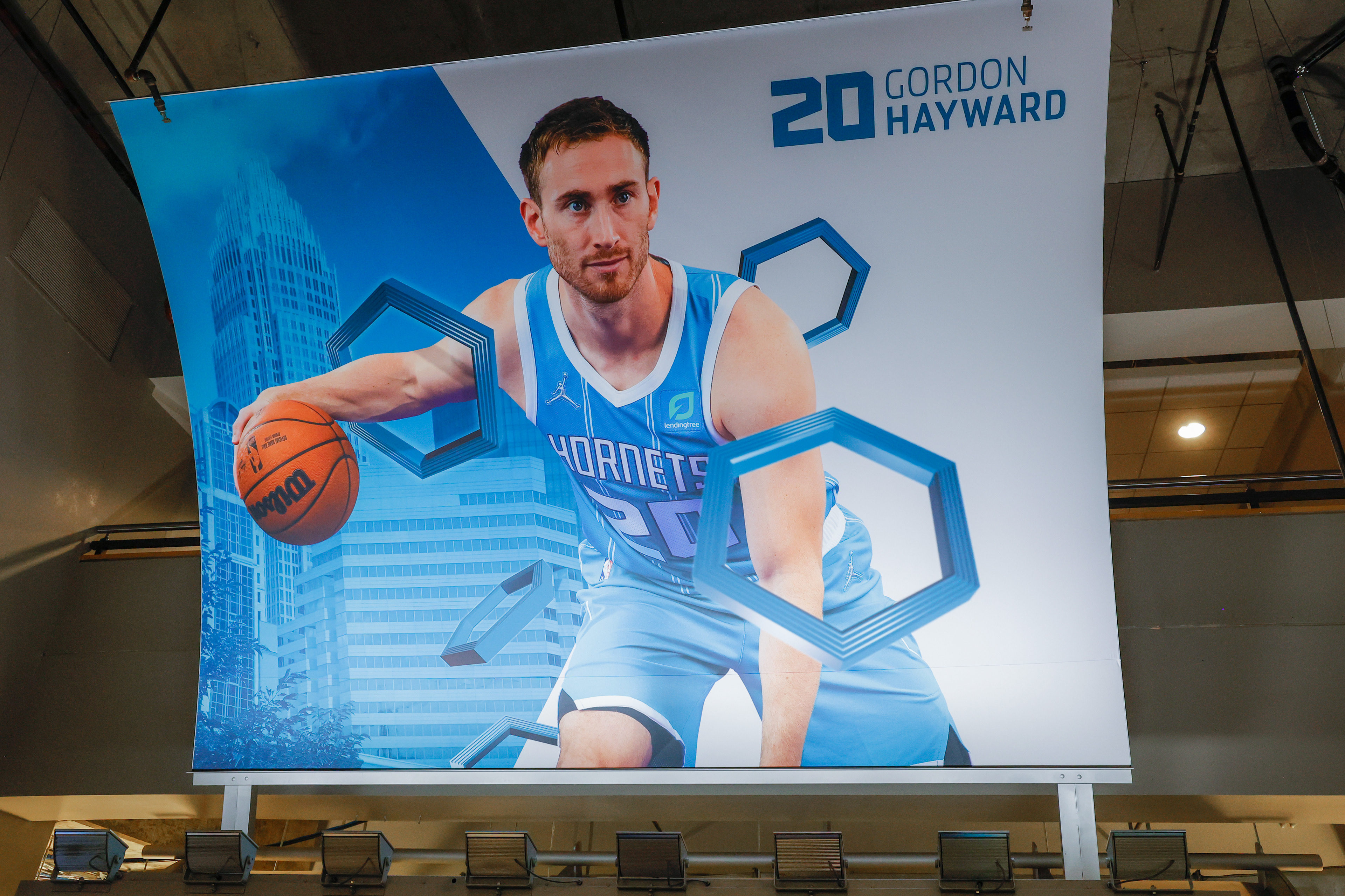 Gordon Hayward | Hornets Art Tree Banner