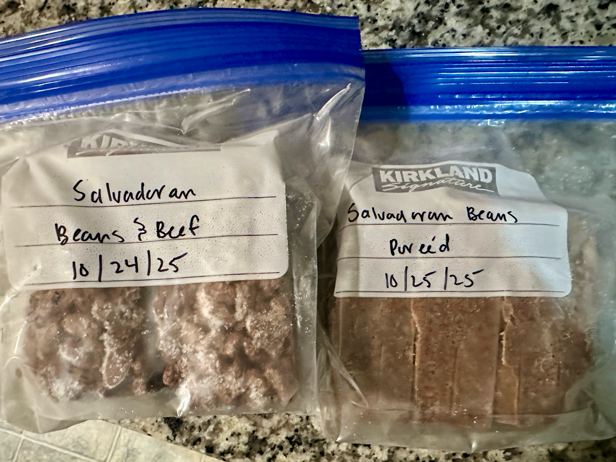 freezer Salvadoran beans