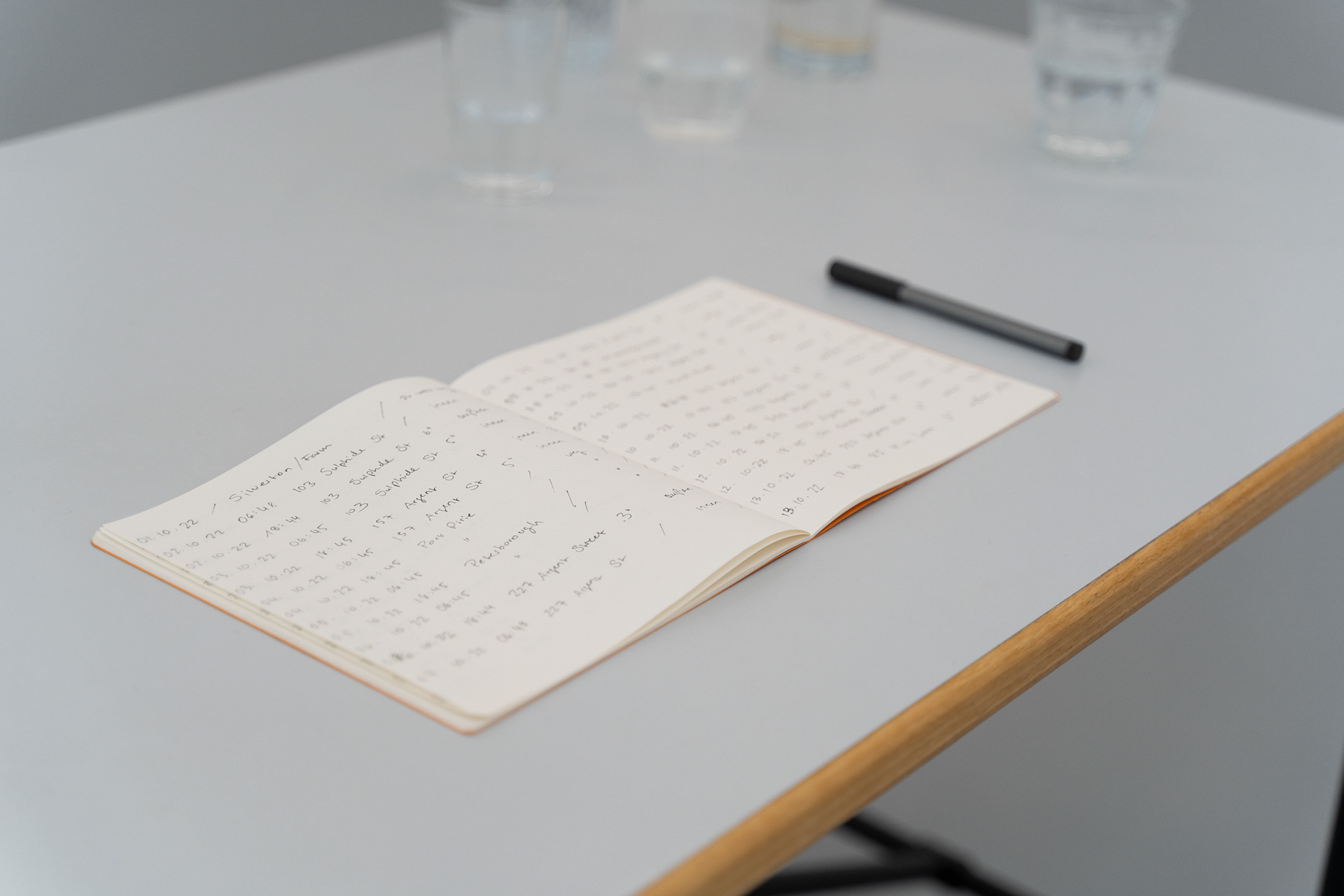 Detail Rauminstallation "6:45"