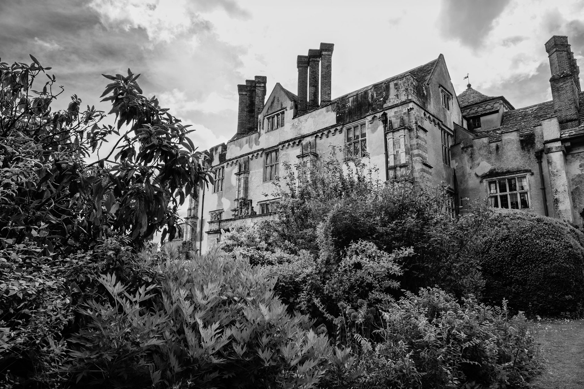 Cranborne Manor view from the garden, Dorset, England
