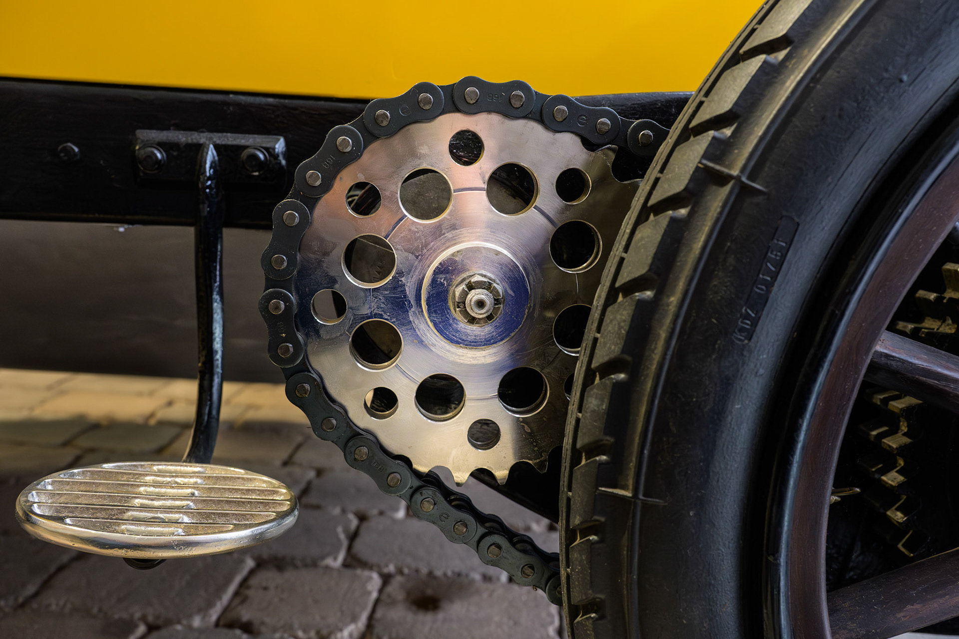 Kettenantrieb eines Oldtimers (Museum Autovision, Altlußheim)