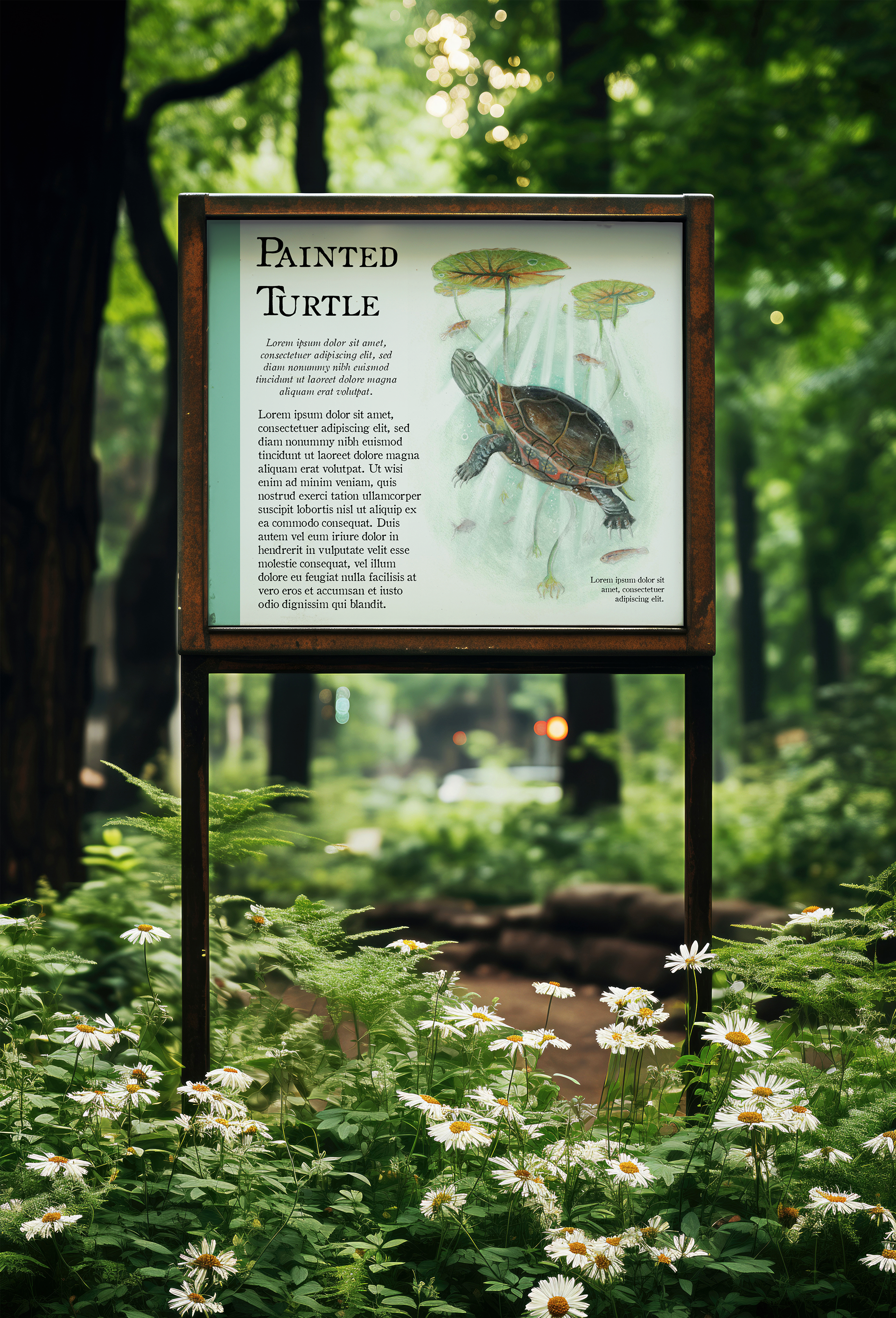 Painted Turtle Trail Sign