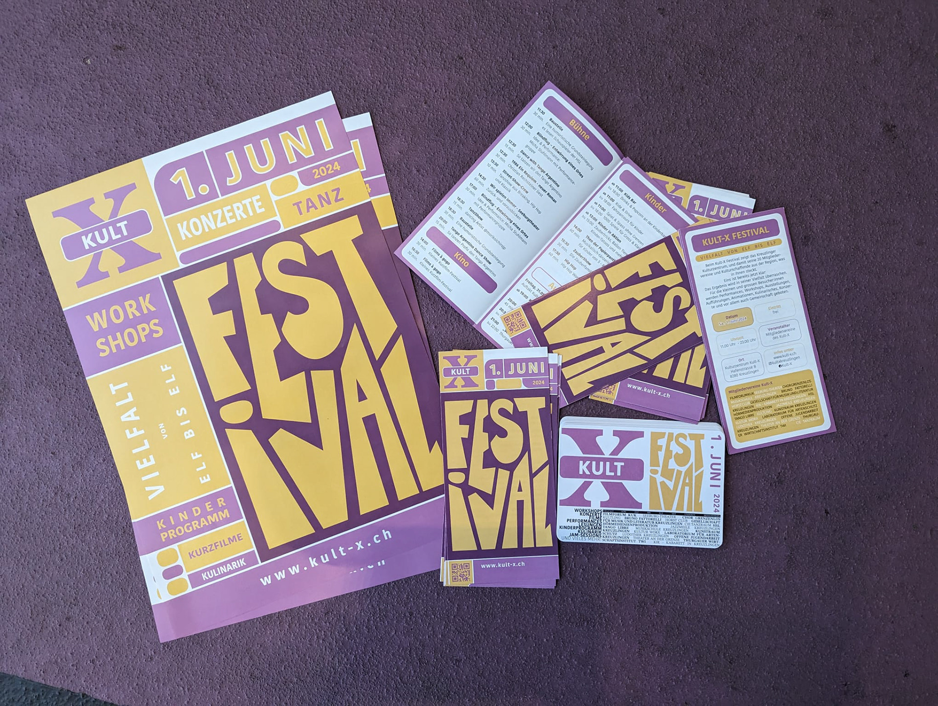 Plakat, Flyer und Grusskarten