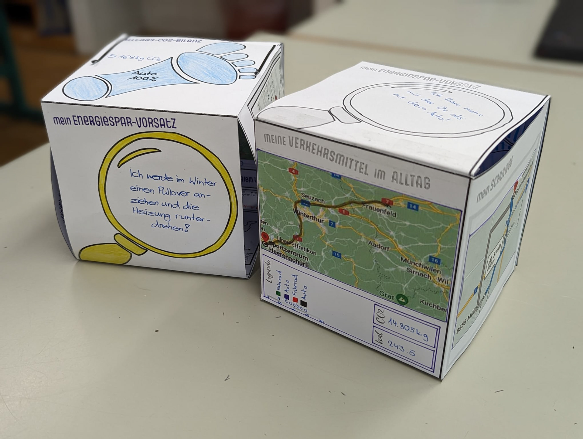 Präsentationswürfel für Schüler:innen