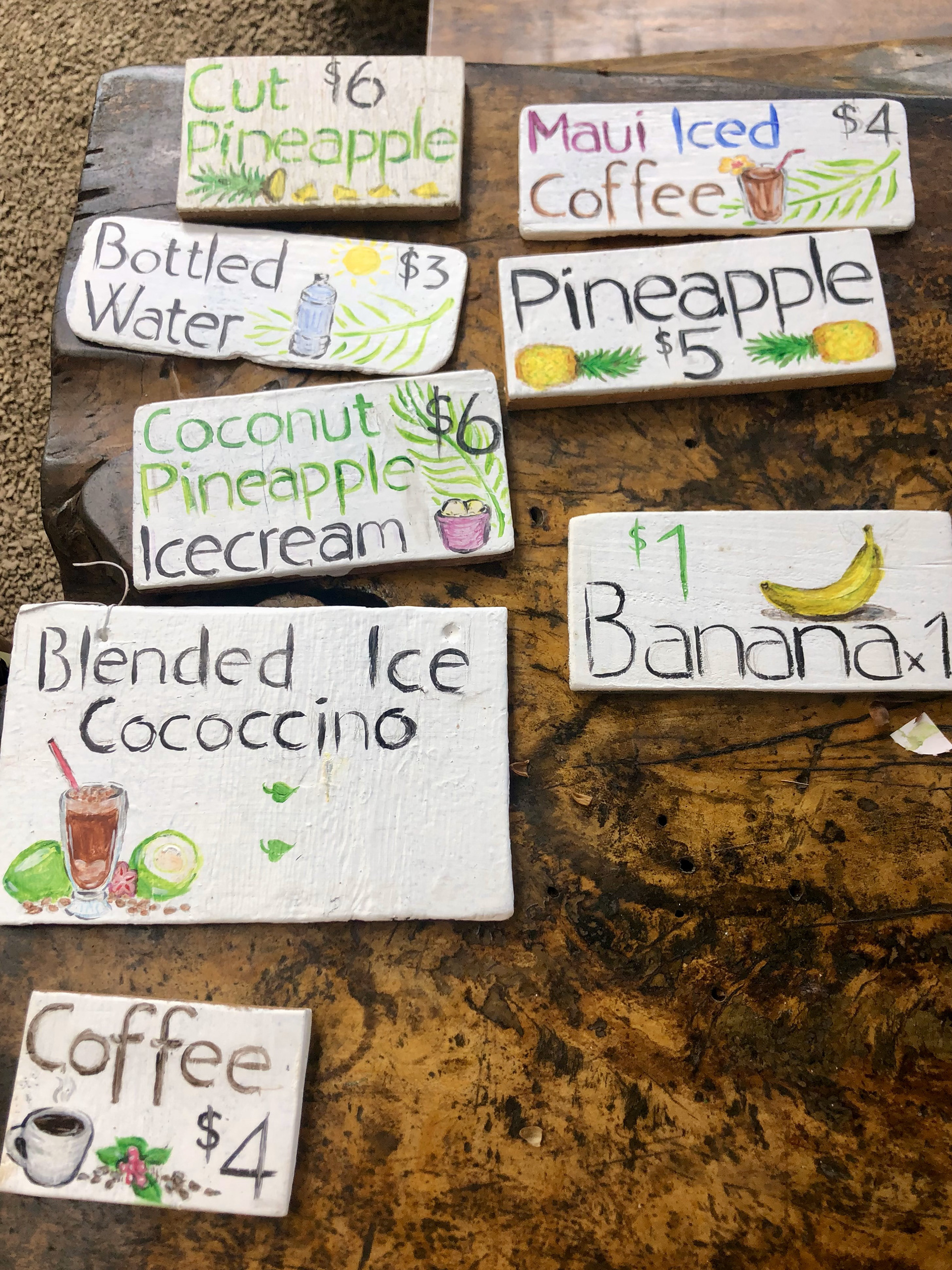 Smaller Signage for Huelo Lookout Maui, HI.