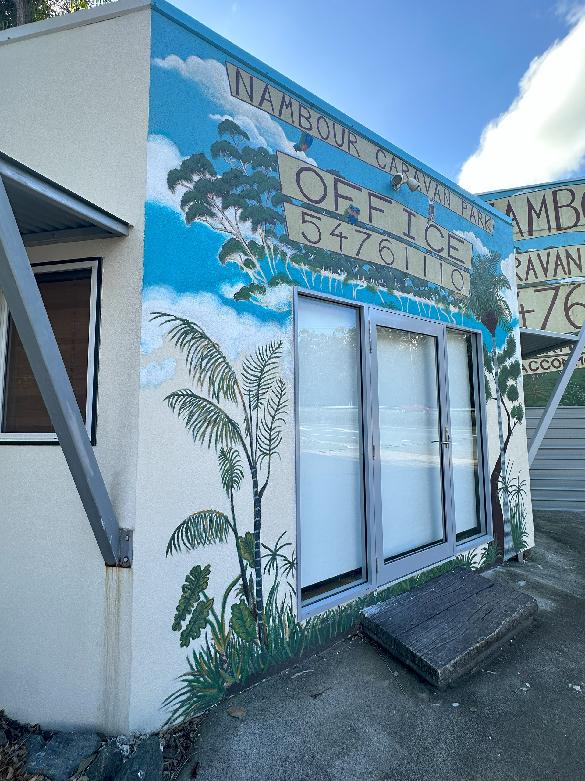 Nambour Caravan Park Mural. Nambour, QLD Australia.