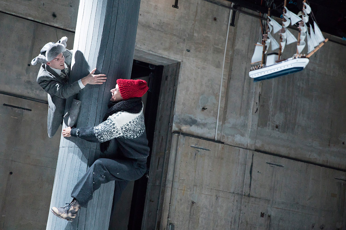 Szene aus "Der gewissenlose Mörder Hasse Karlsson", Junges Schauspielhaus Hamburg