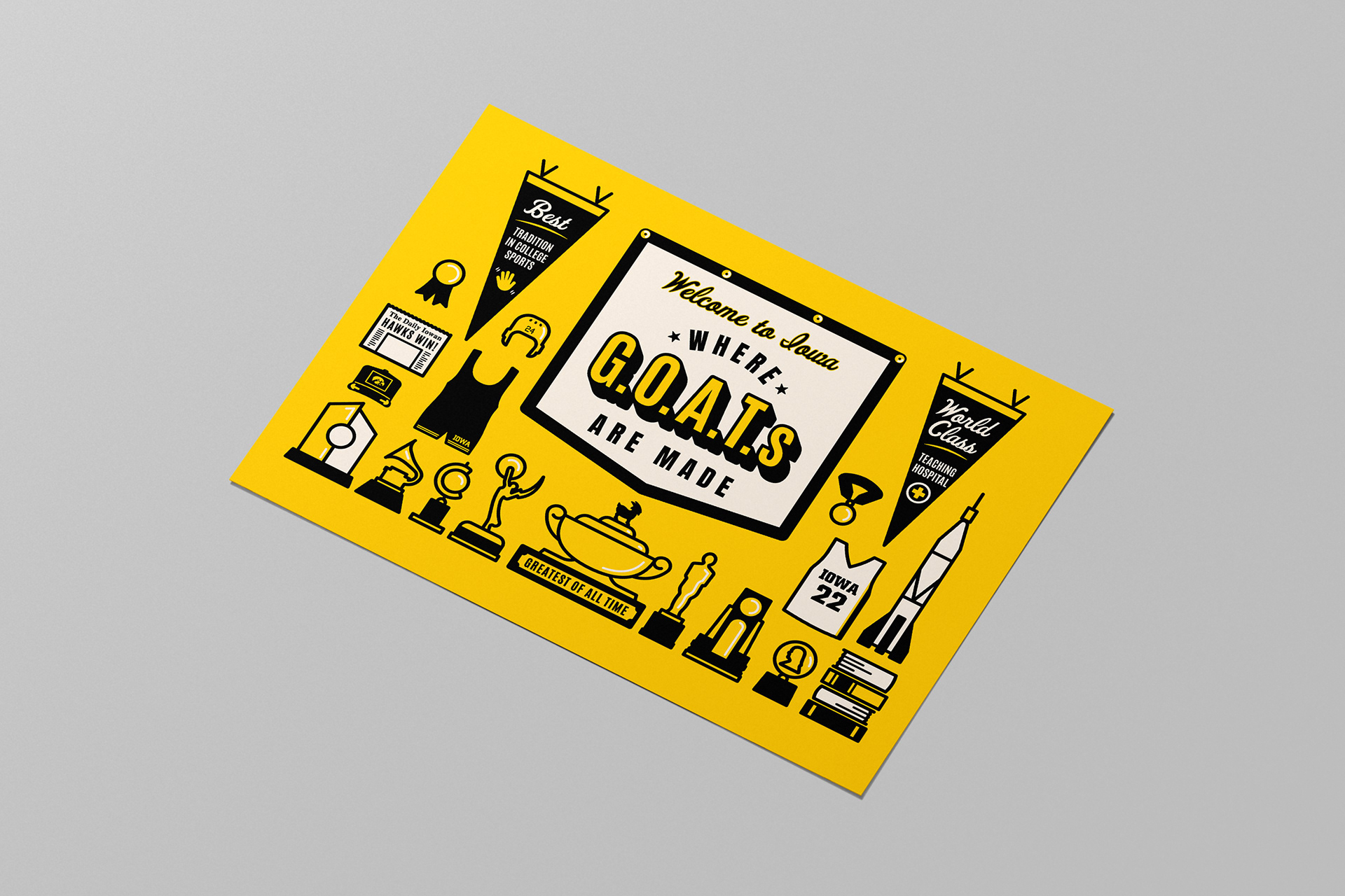 University of Iowa Admissions - Yield Postcard 2024