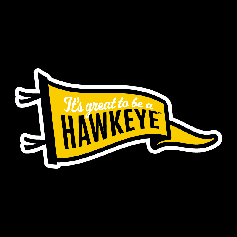 University of Iowa - It's Great to Be a Hawkeye sticker