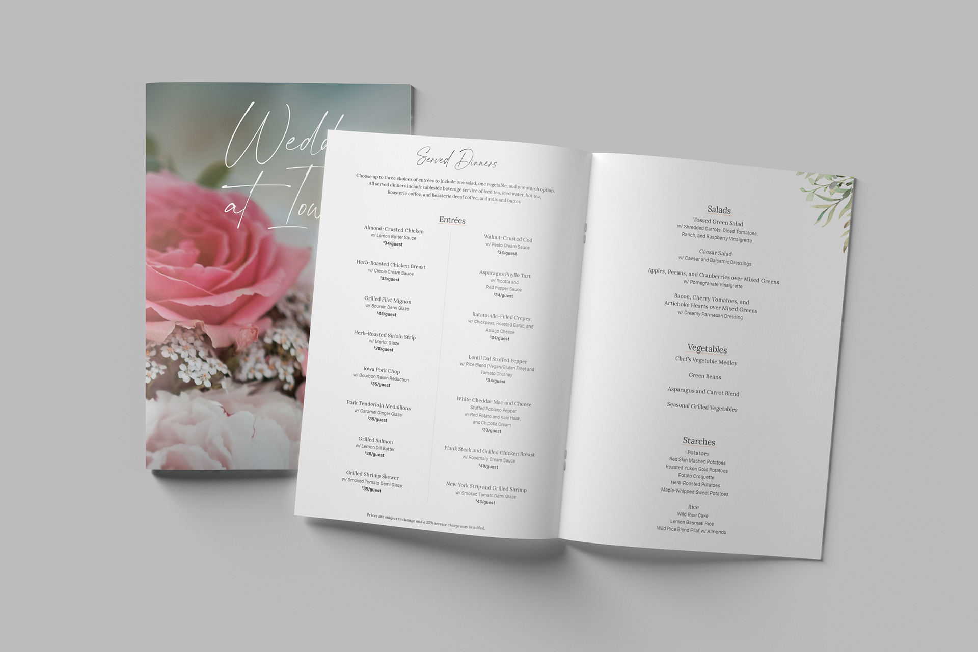 Weddings at Iowa - Catering Menu Booklet 2021