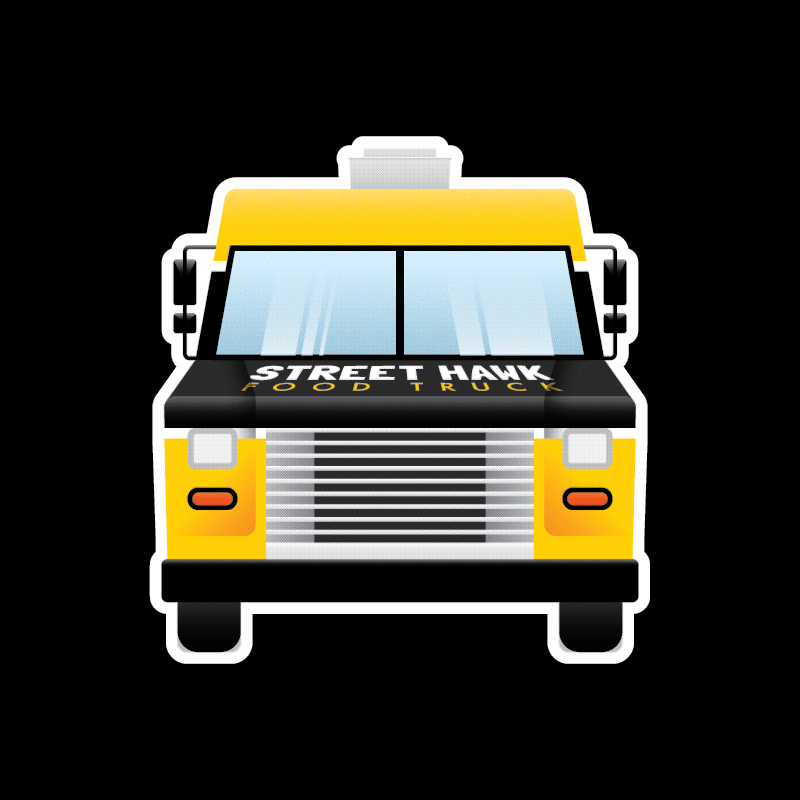 University Housing and Dining - Street Hawk Illustration