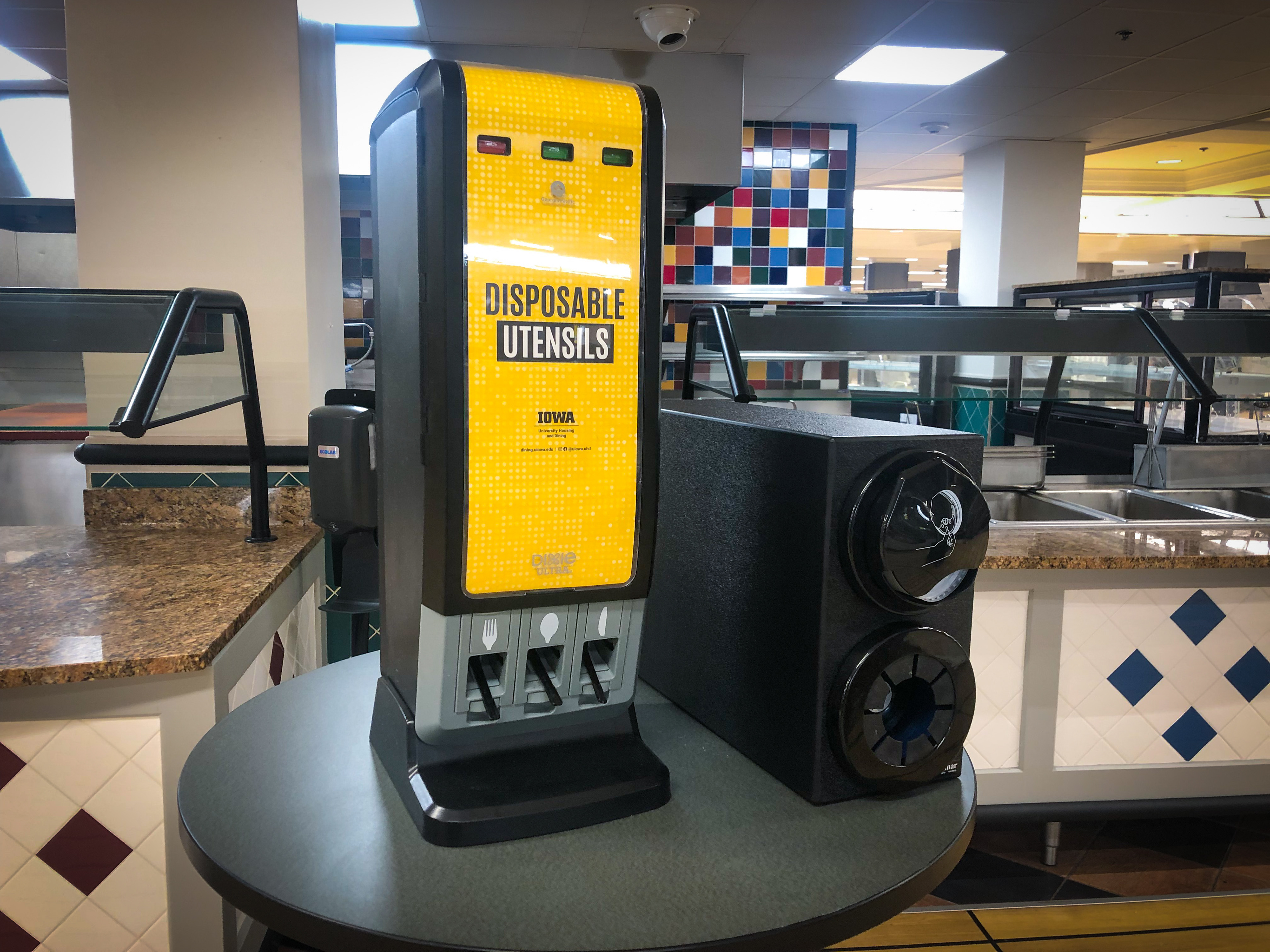 University Housing and Dining - Utensil Dispenser Die-cut Insert 2020