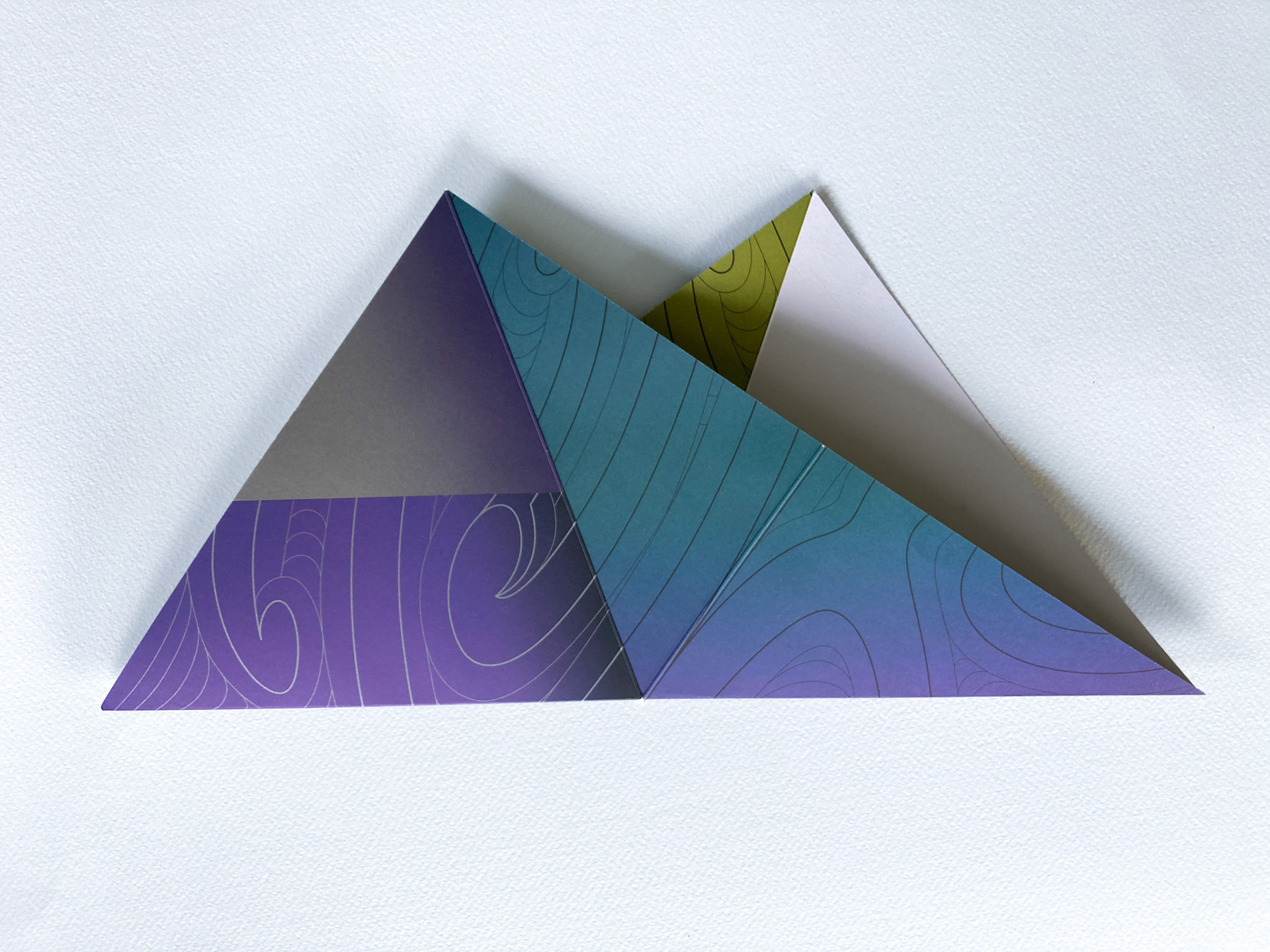 Folded invitation to awards night