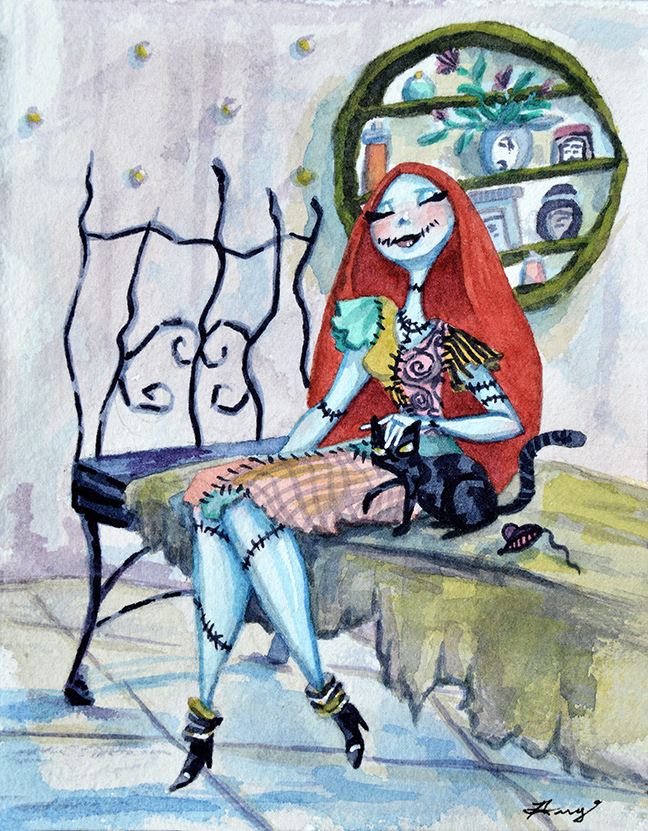 "Sally," Watercolor, 2020