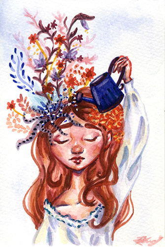 "Self Love," Watercolor, 2020