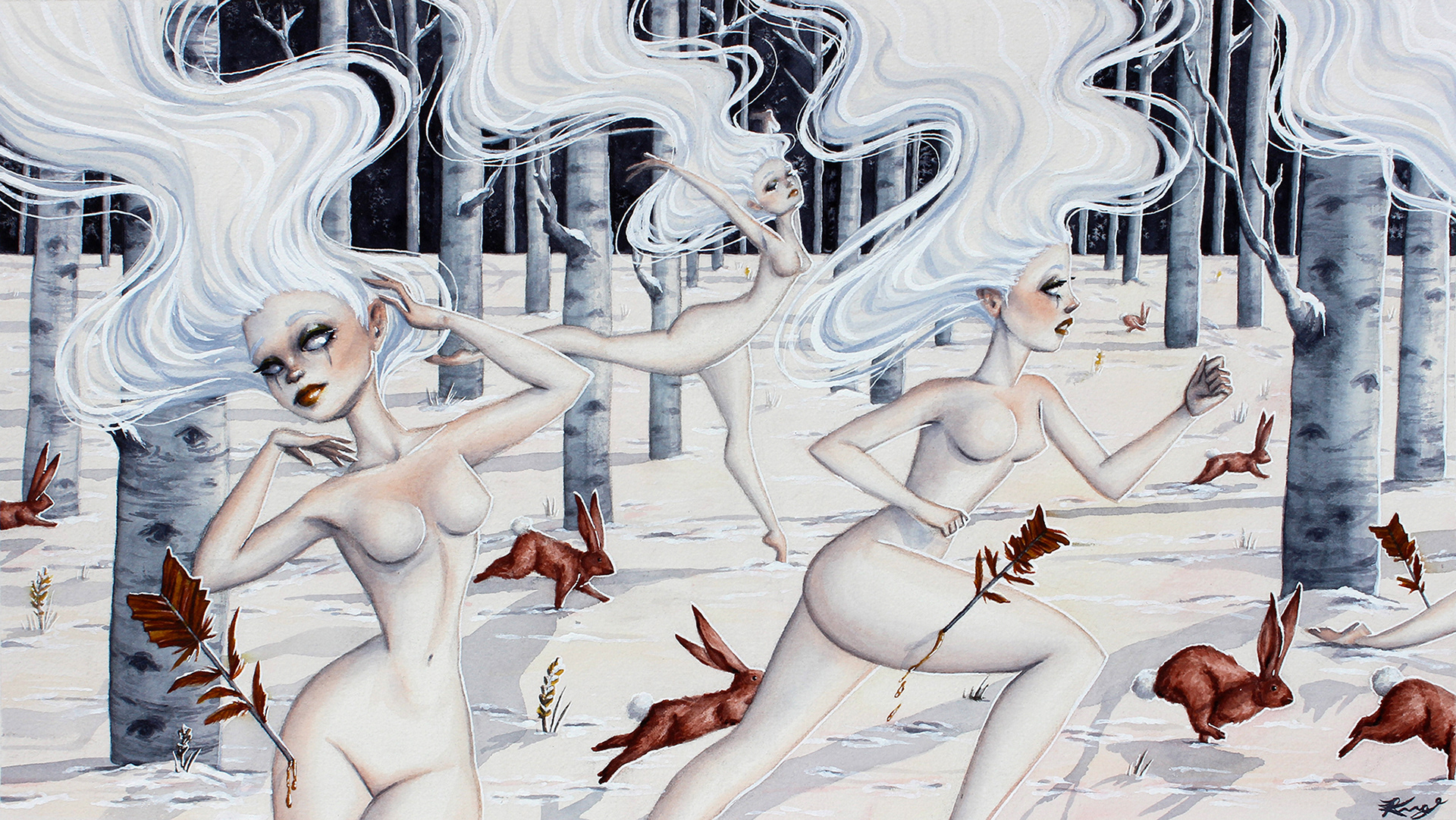 "Transformation I," Watercolor, 2021