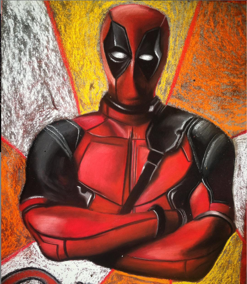 "Chimichanga!," Chalk Pastel on Sidewalk, 2016