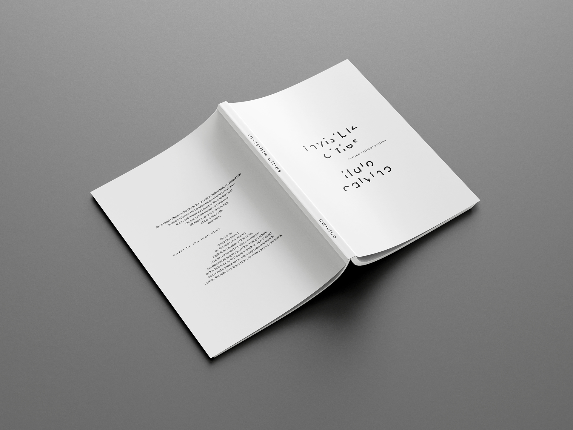 Sharleen Chen Design - Invisible Cities Book Cover