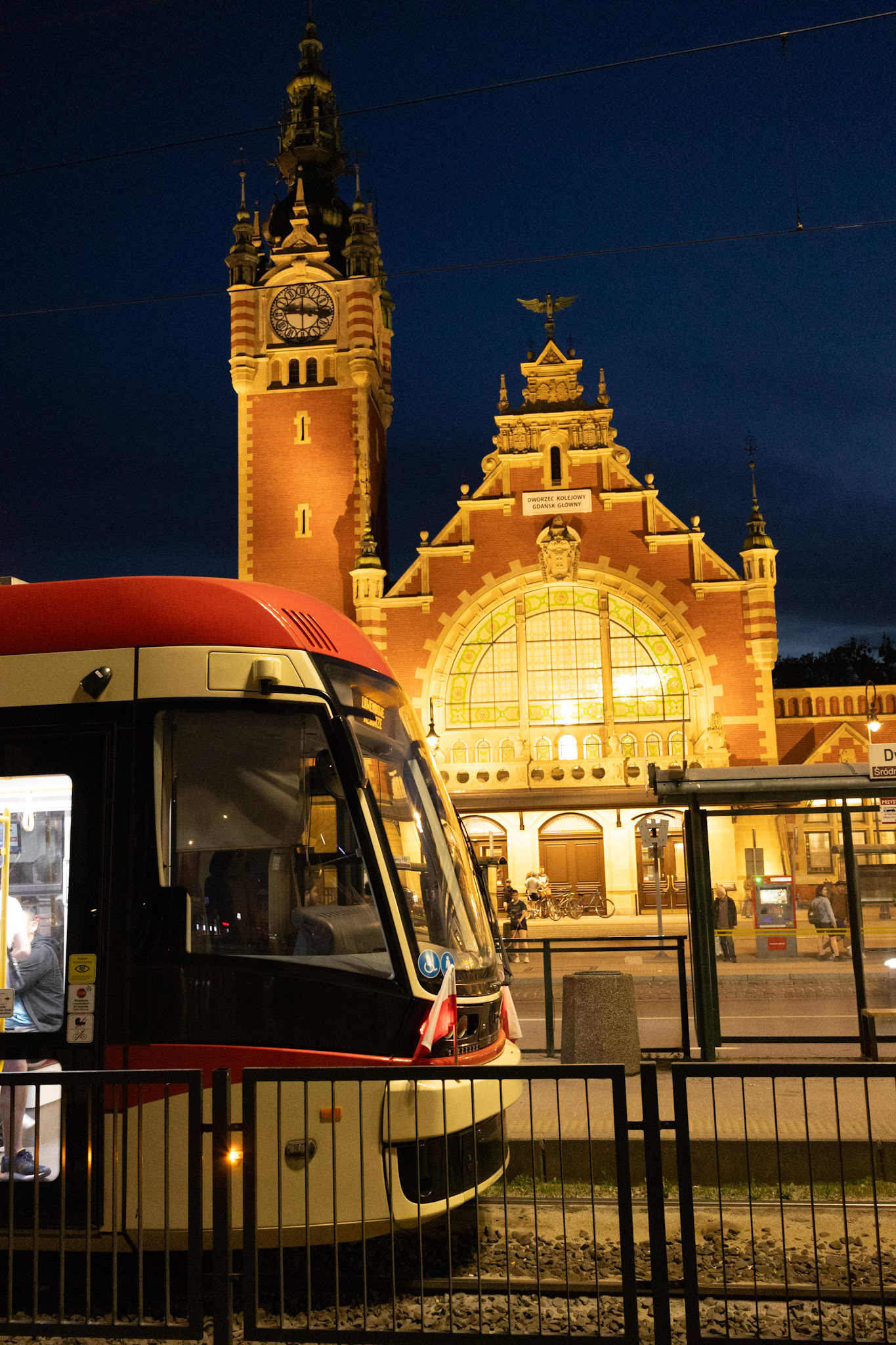 Street tram Gdańsk Poland