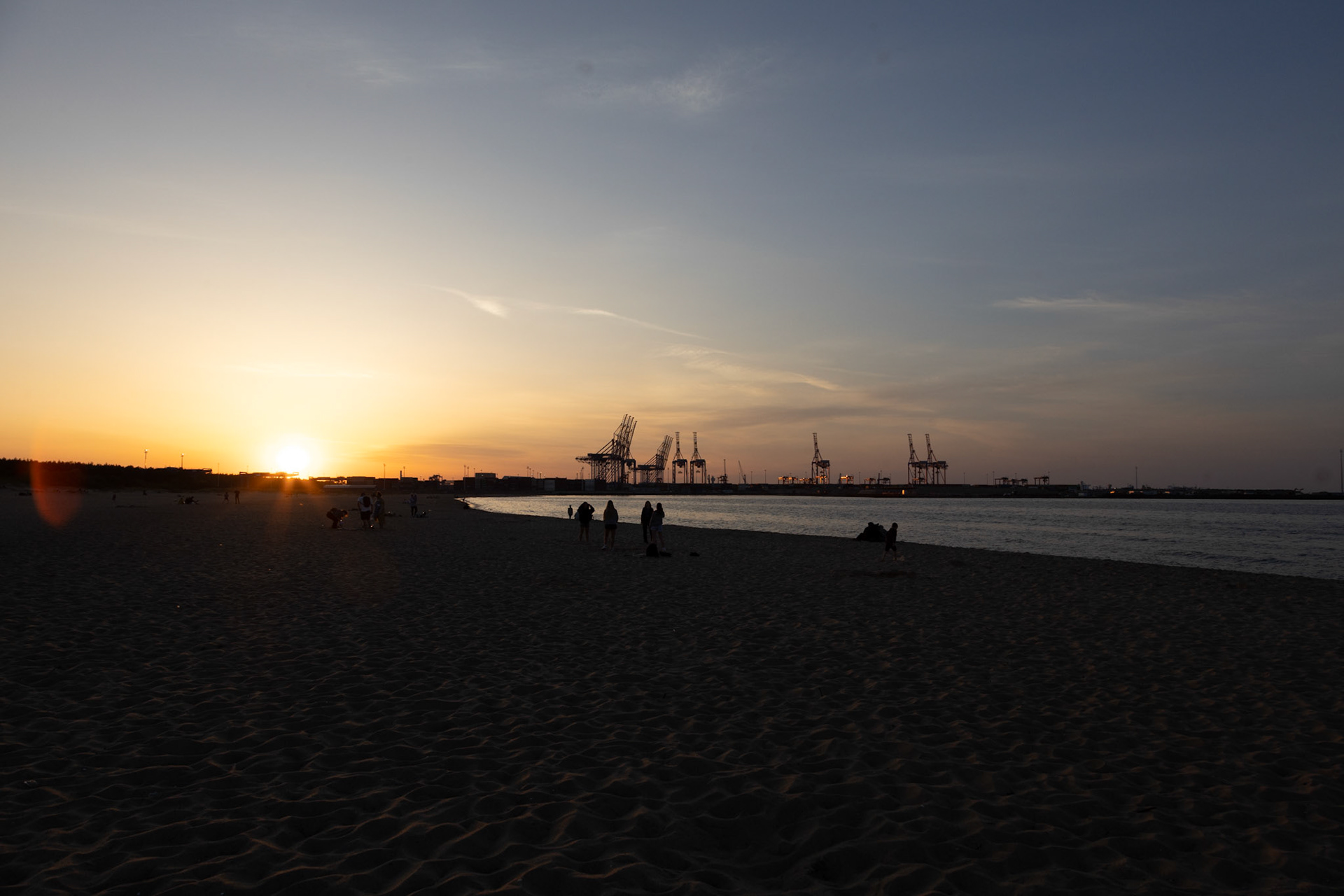 Shipbuilding area in Gdańsk Poland