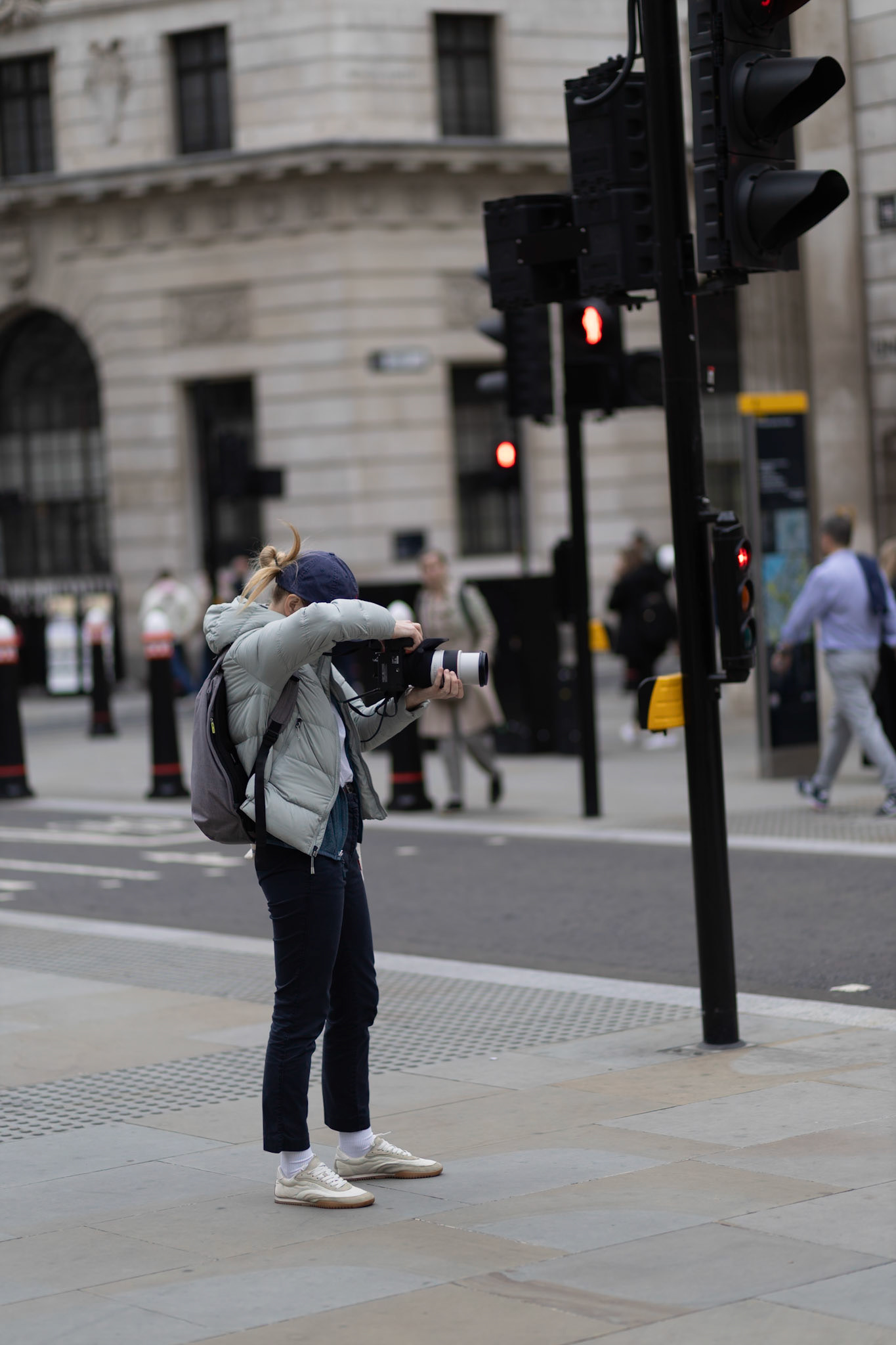 Photographer on a Photoshoot at Bank London