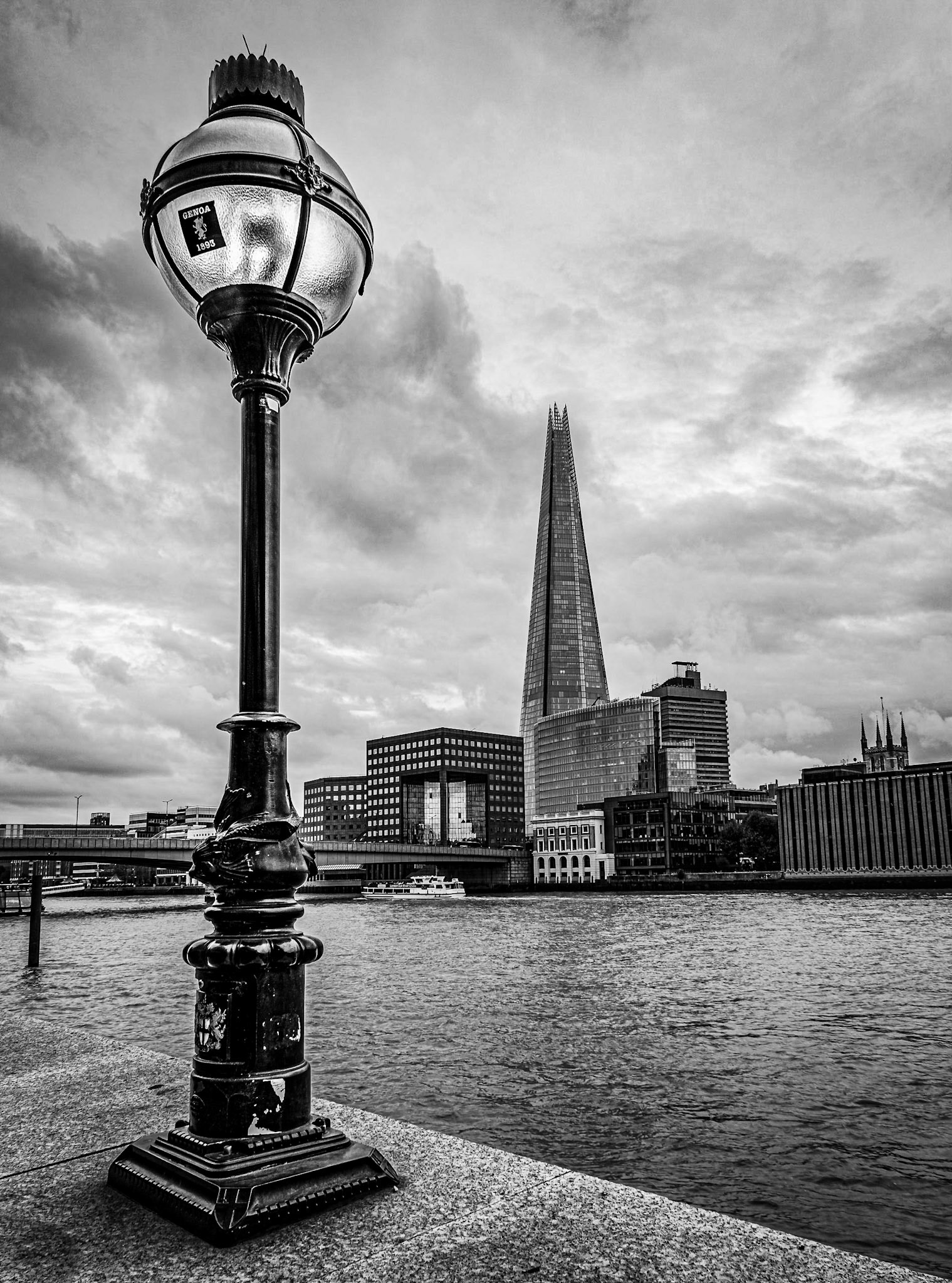 The Shard across the River Thames - London, United Kingdom