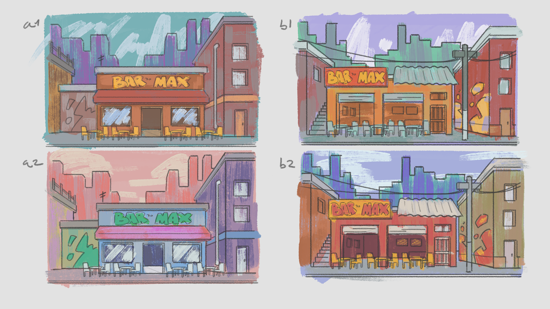 MAX'S Bar Colour Variations