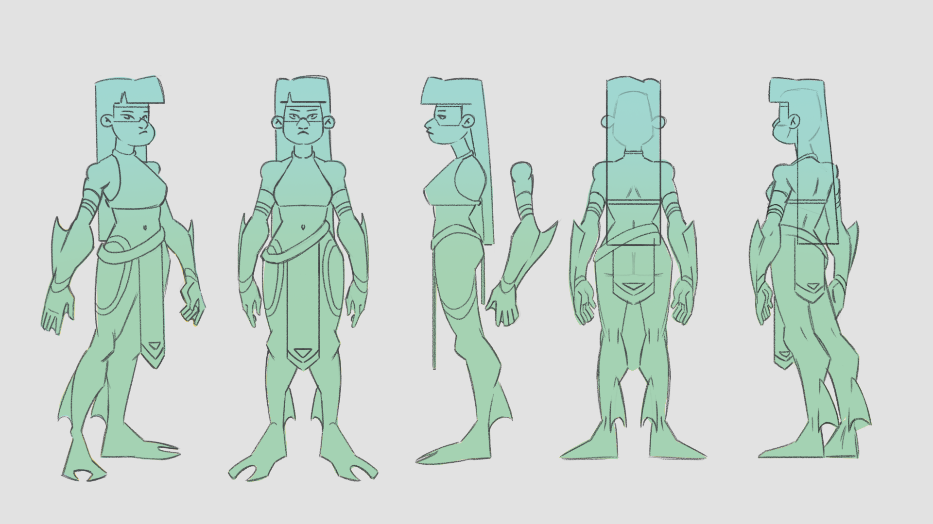 Iara Model Sheet