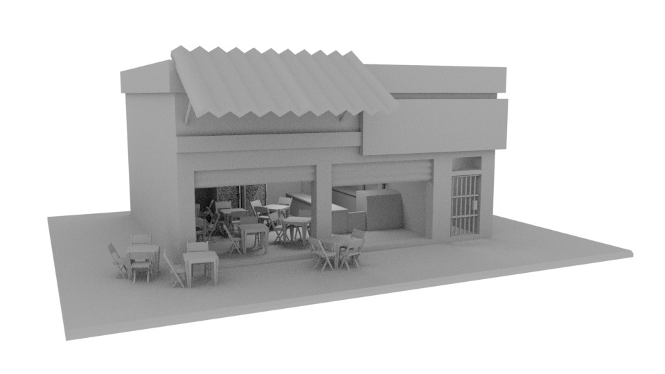 MAX'S Bar 3D Render