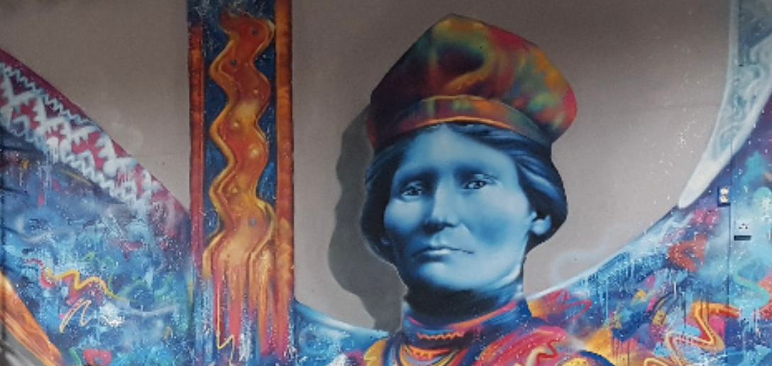 Picture of some of the existing art work on the walls. Photo belongs to: Fortunen Architects