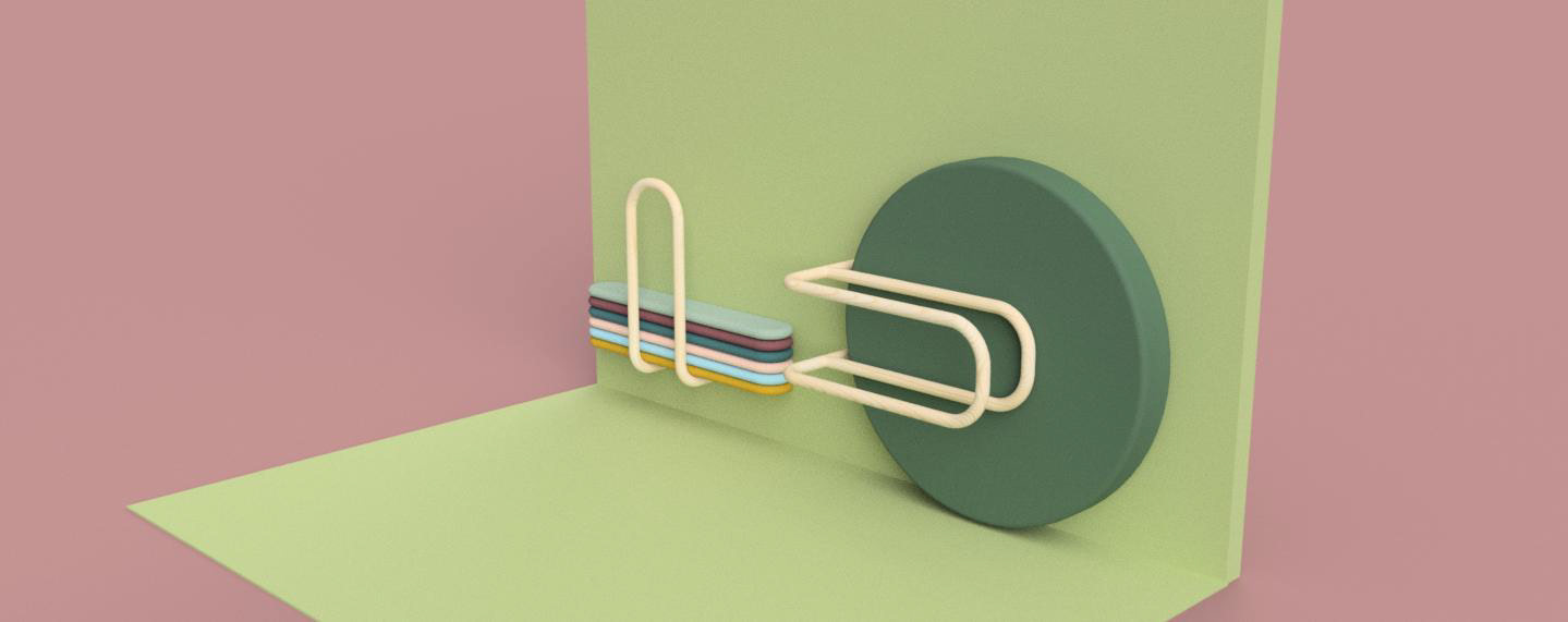 Wall mounted storage solution provides easy access for the children, and easy tidying for the staff.