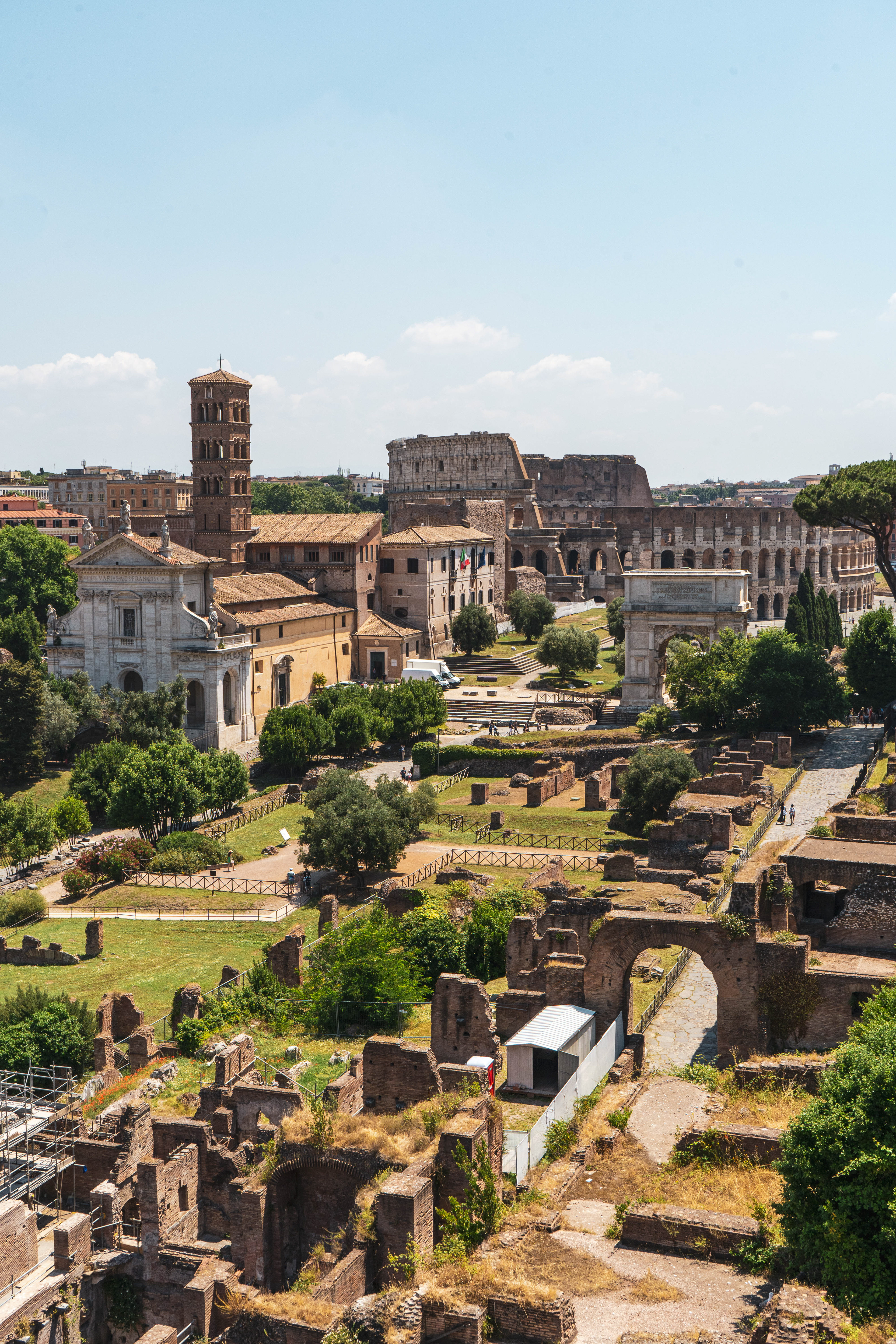 Rome also has a lot of green spaces and parks