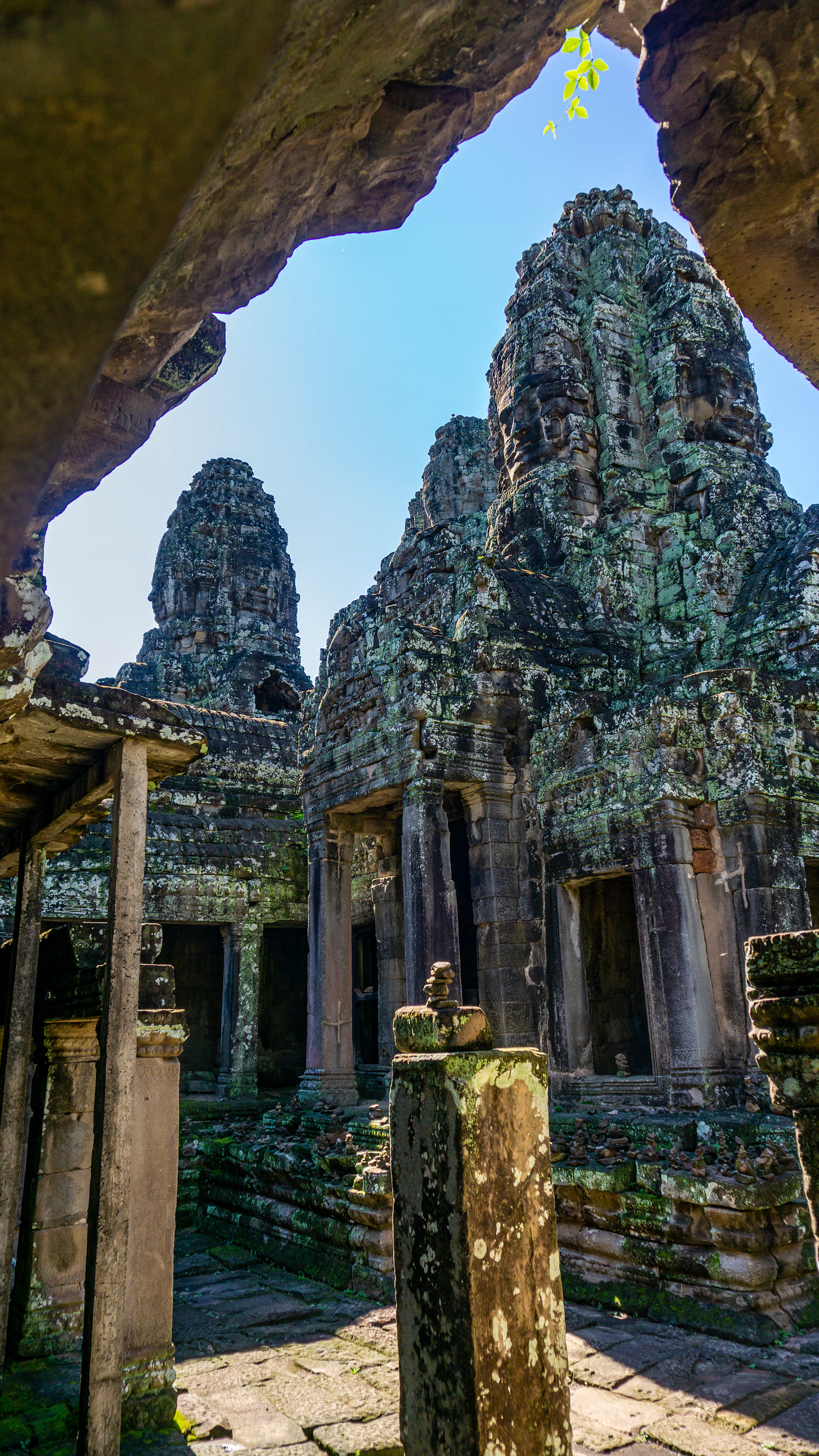 One of the large temples in Cambodia
