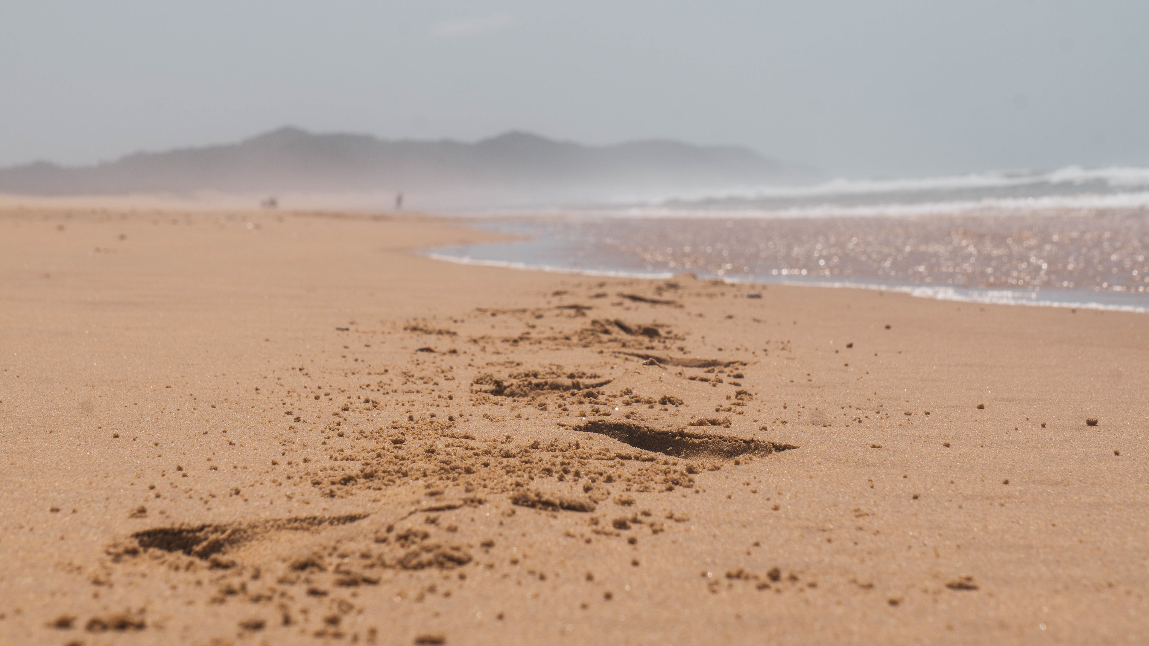 Steps on the beach