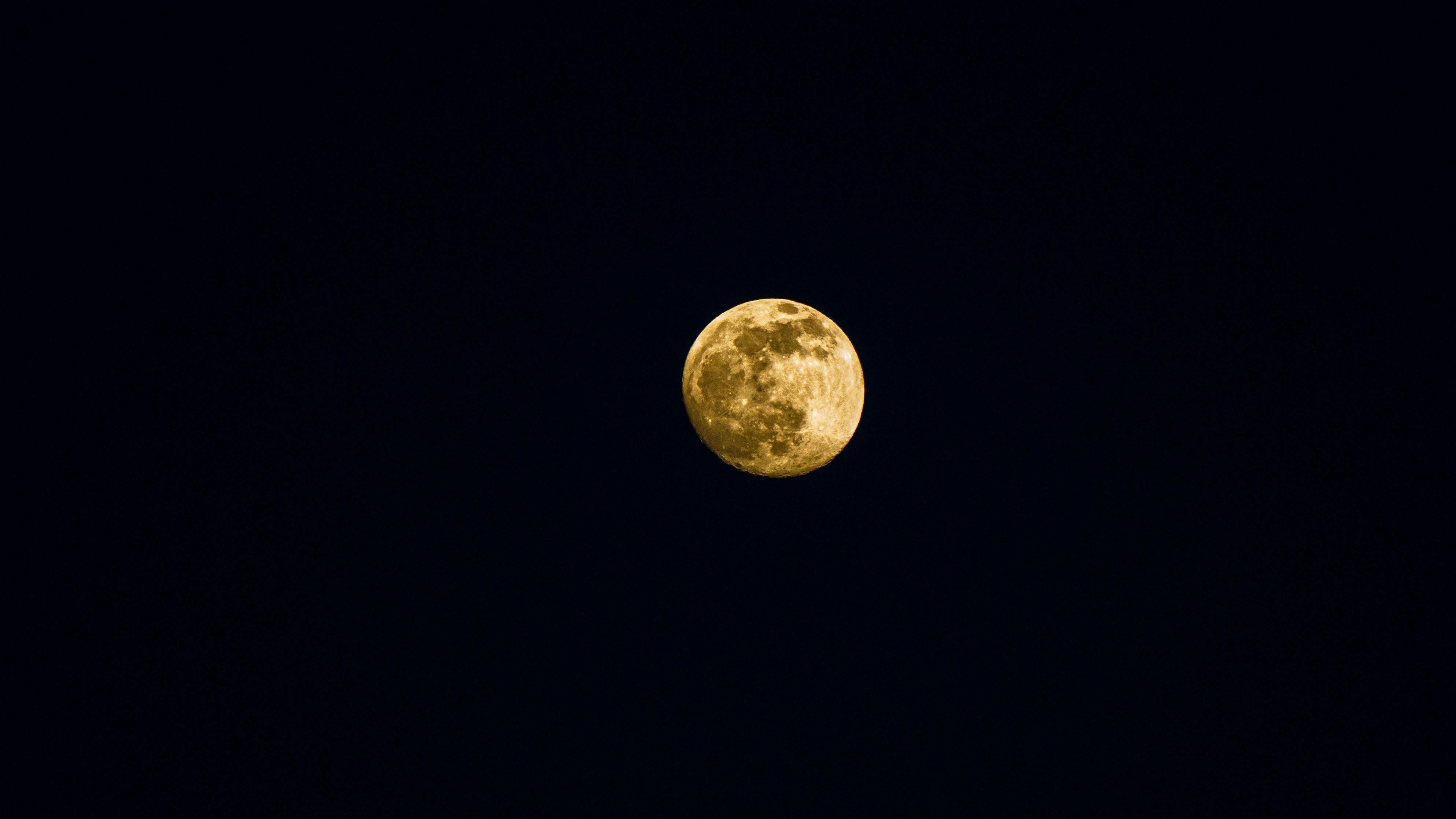 Golden moon in South Africa