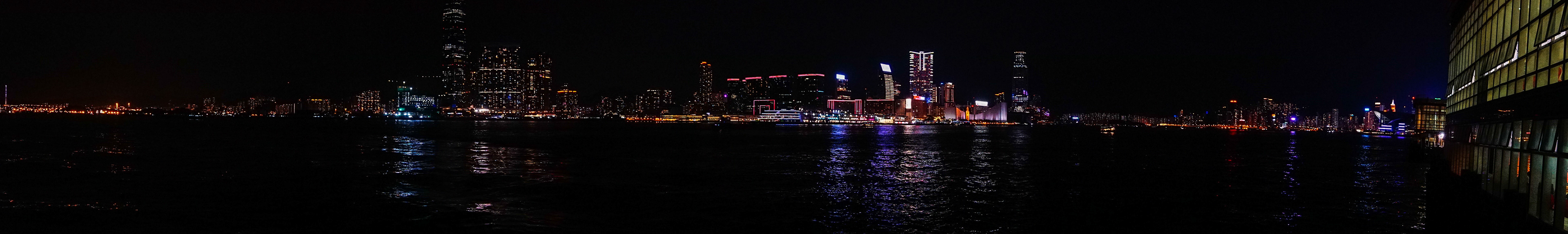 Panorama of Hong Kong at night