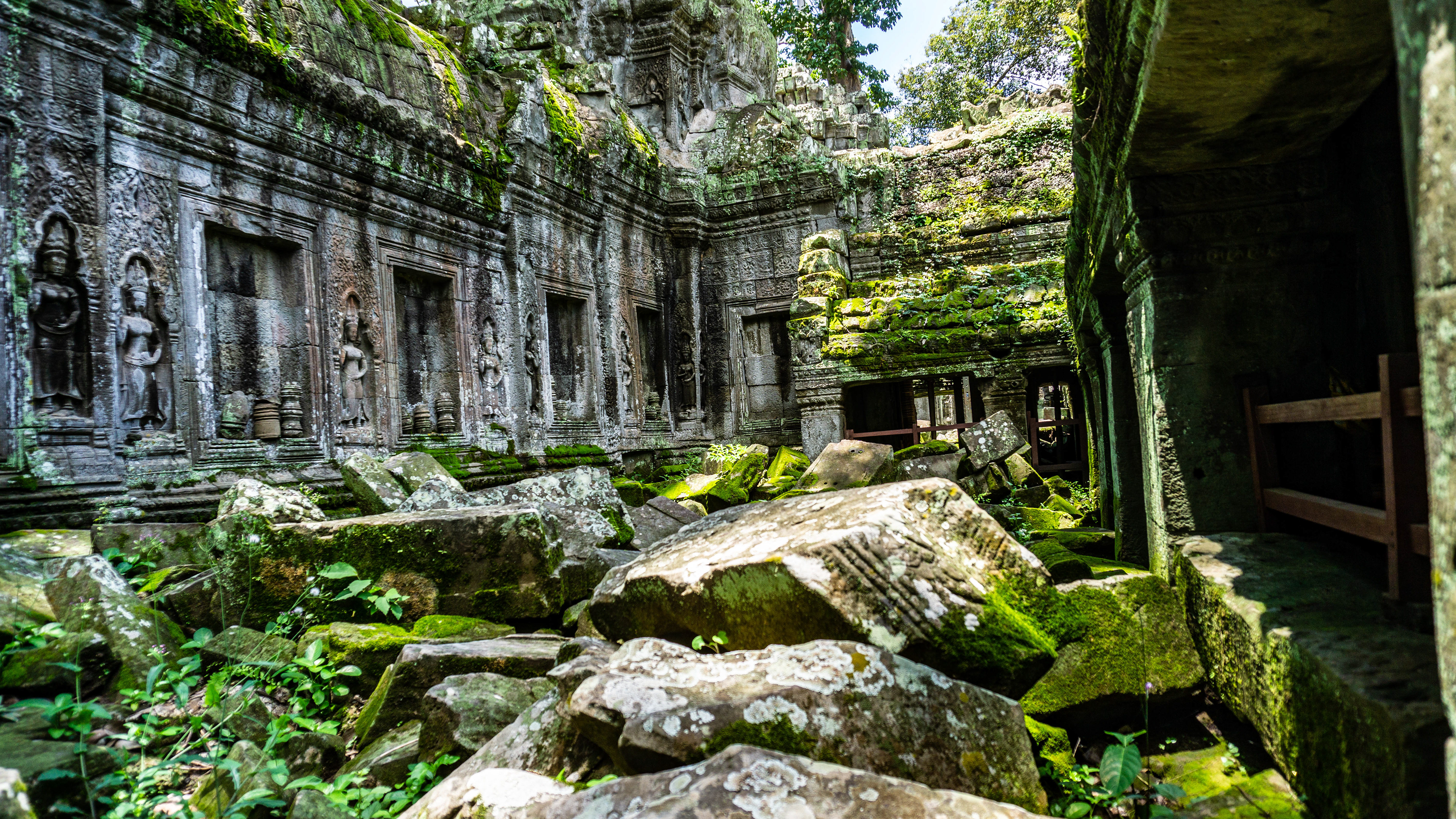This temple is famous from the movie Tomb Raider