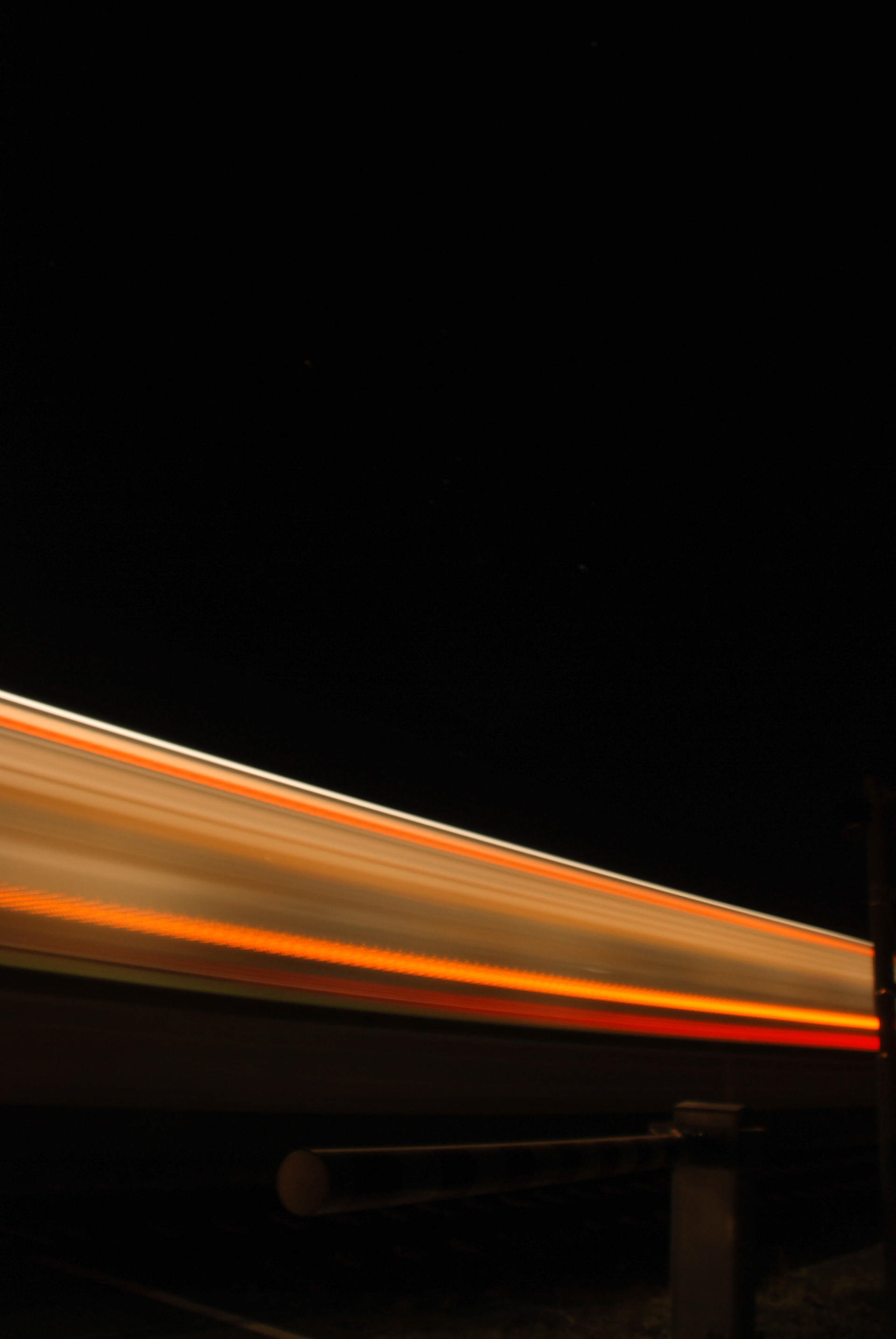 Long exposure of a train passing by
