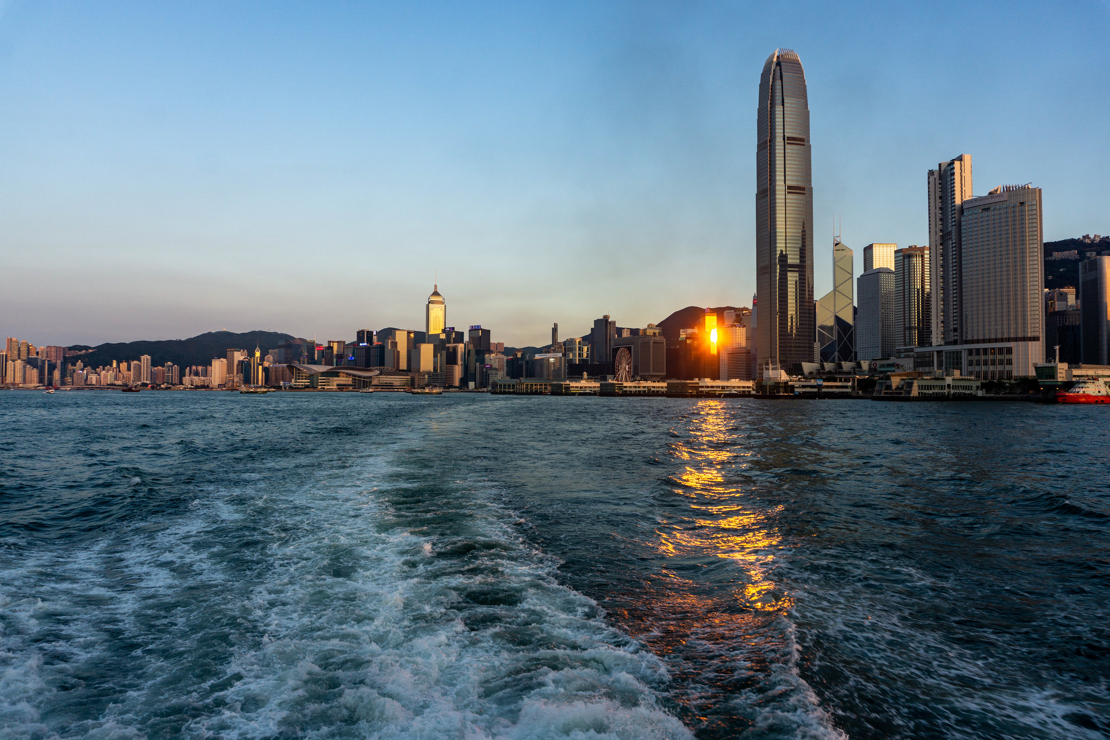 Sunset in Hong Kong